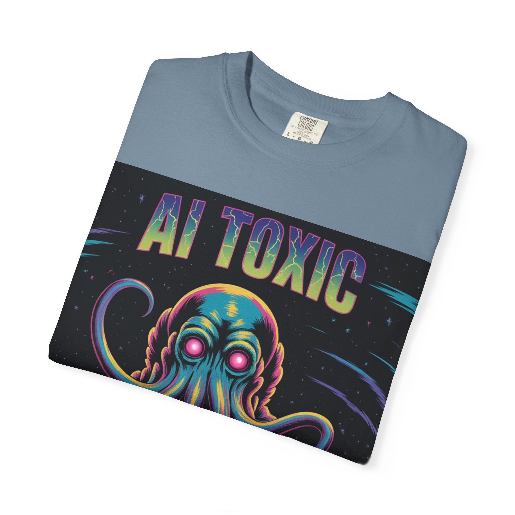 AI TOXIC  "Data Overlord" Unisex Garment-Dyed T-shirt