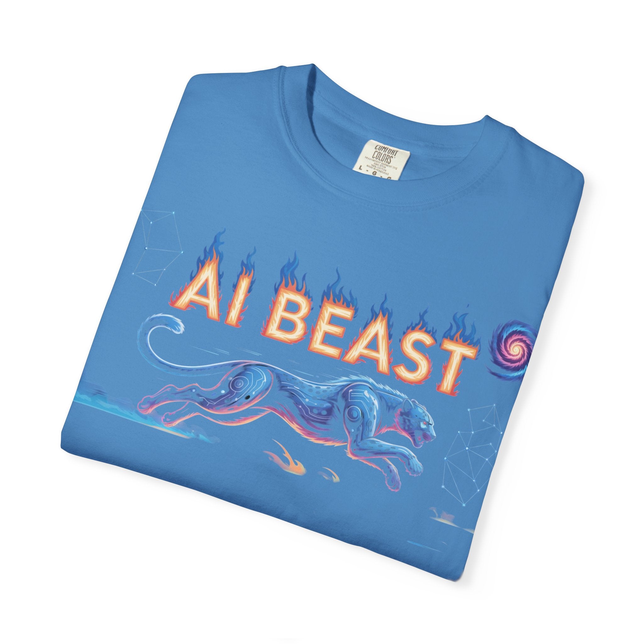 AI BEAST “Digital Predator” Unisex Garment-Dyed T-shirt