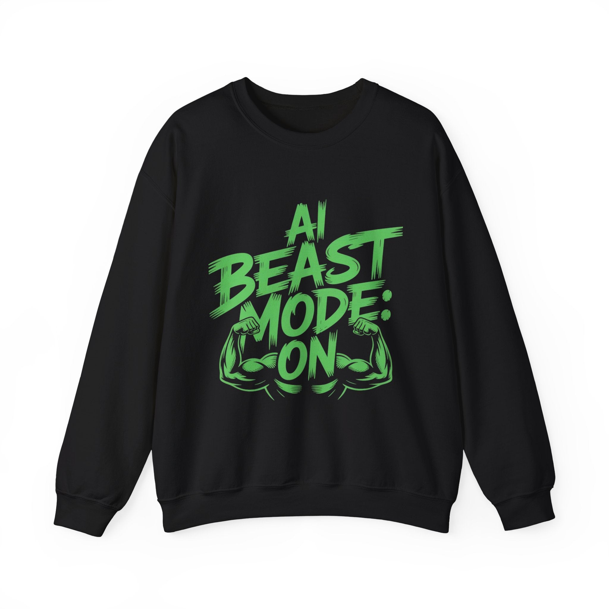AI BEAST MODE: ON “DIGITAL HULK ENERGY” Unisex Heavy Blend™ Crewneck Sweatshirt