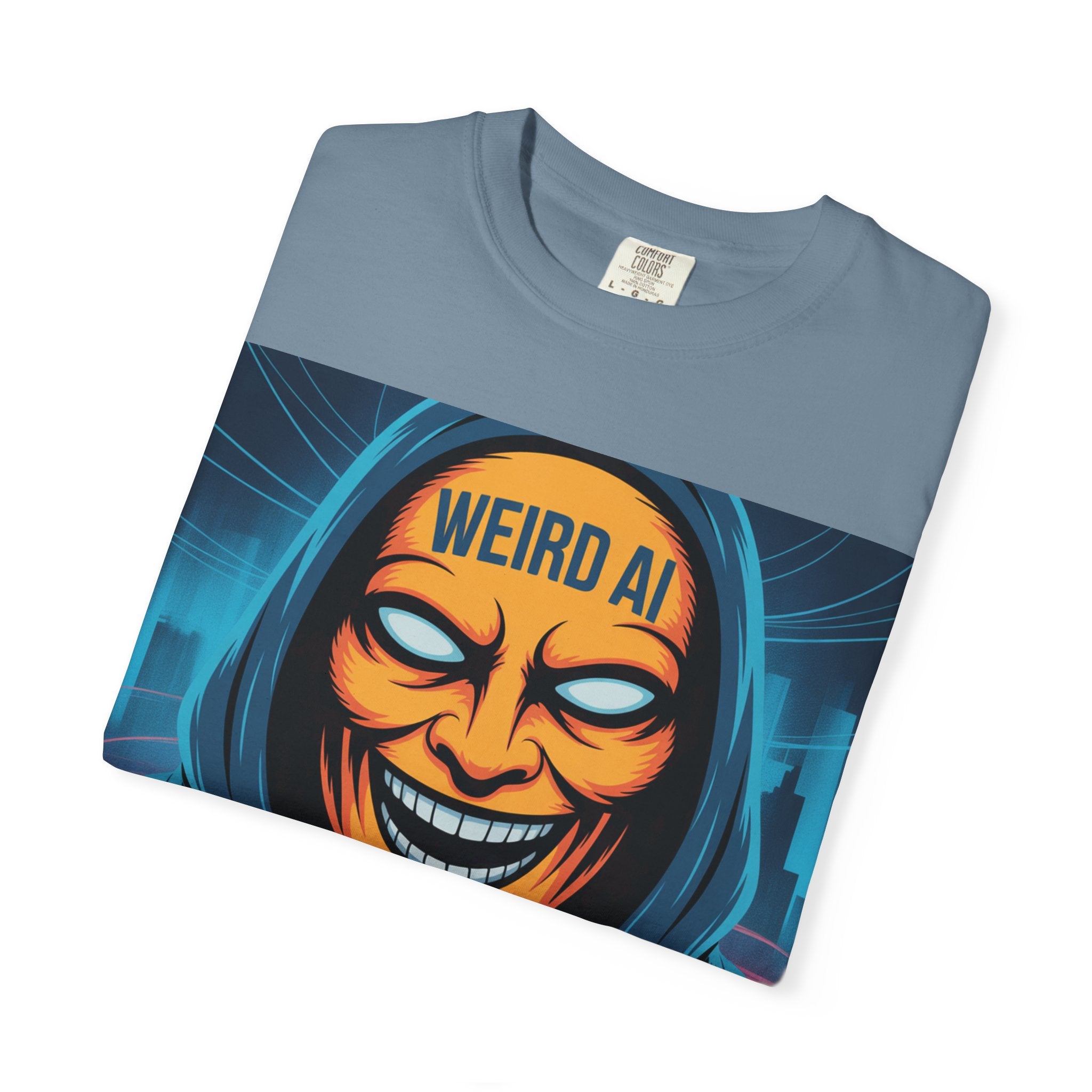 Weird AI "Masked Mode" Unisex Garment-Dyed T-shirt