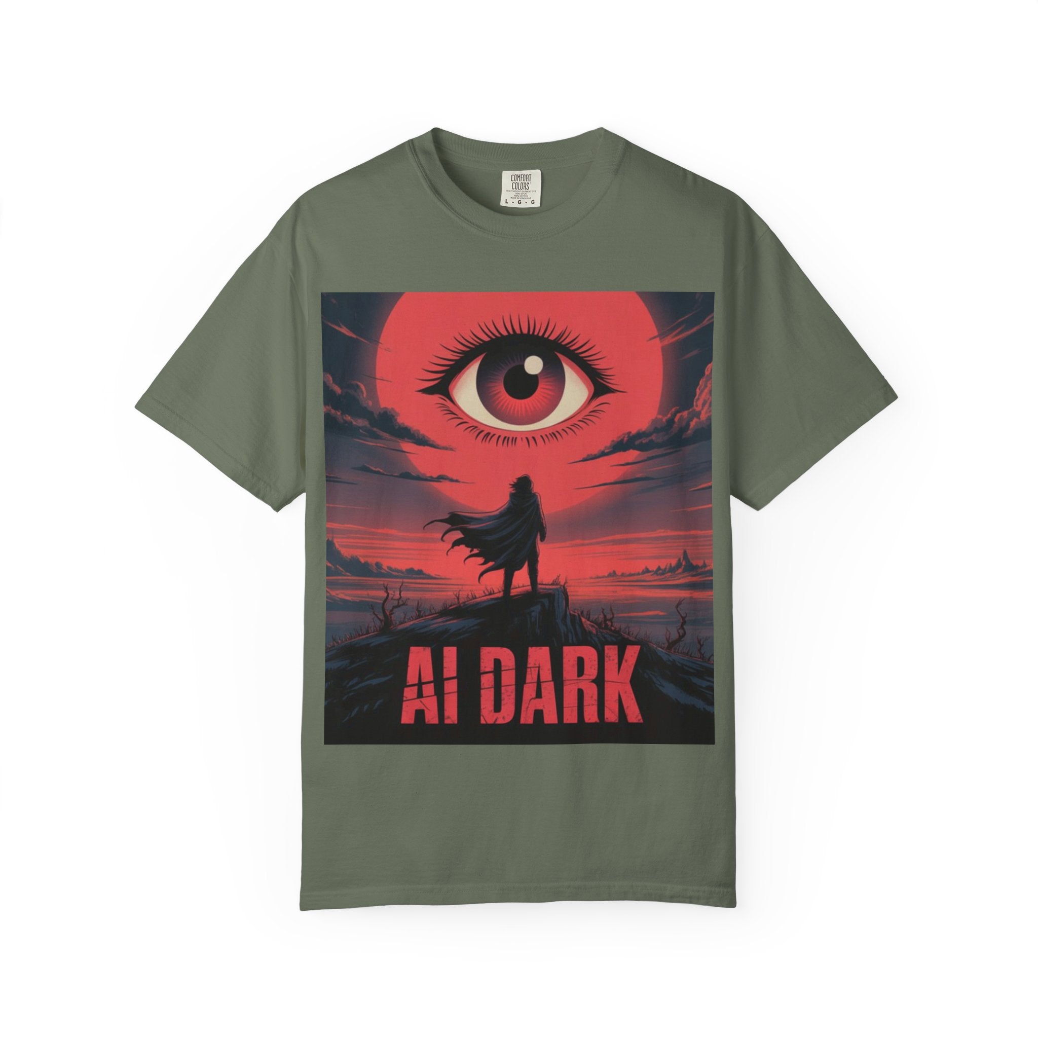 AI DARK “Shadow Protocol” Unisex Garment-Dyed T-shirt