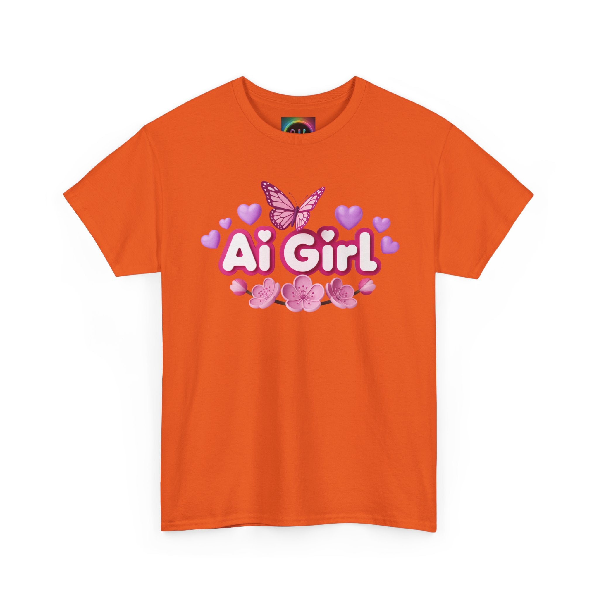 Ai Girl  "Cyber Cutie" Unisex Heavy Blend™ Crewneck T‑Shirt