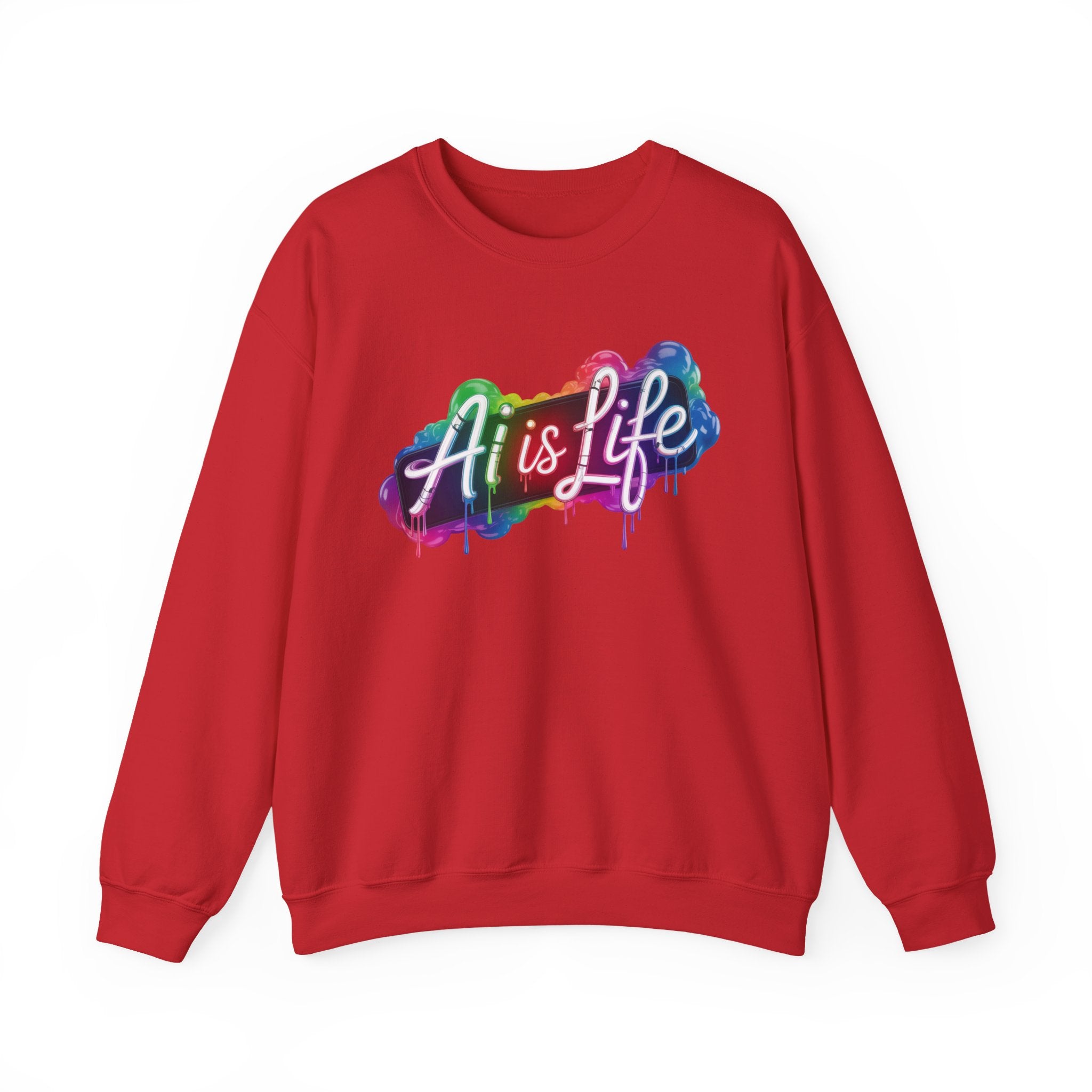 AI is LIFE  “PipeDream Intelligence”  Heavy Blend™ Crewneck Sweatshirt