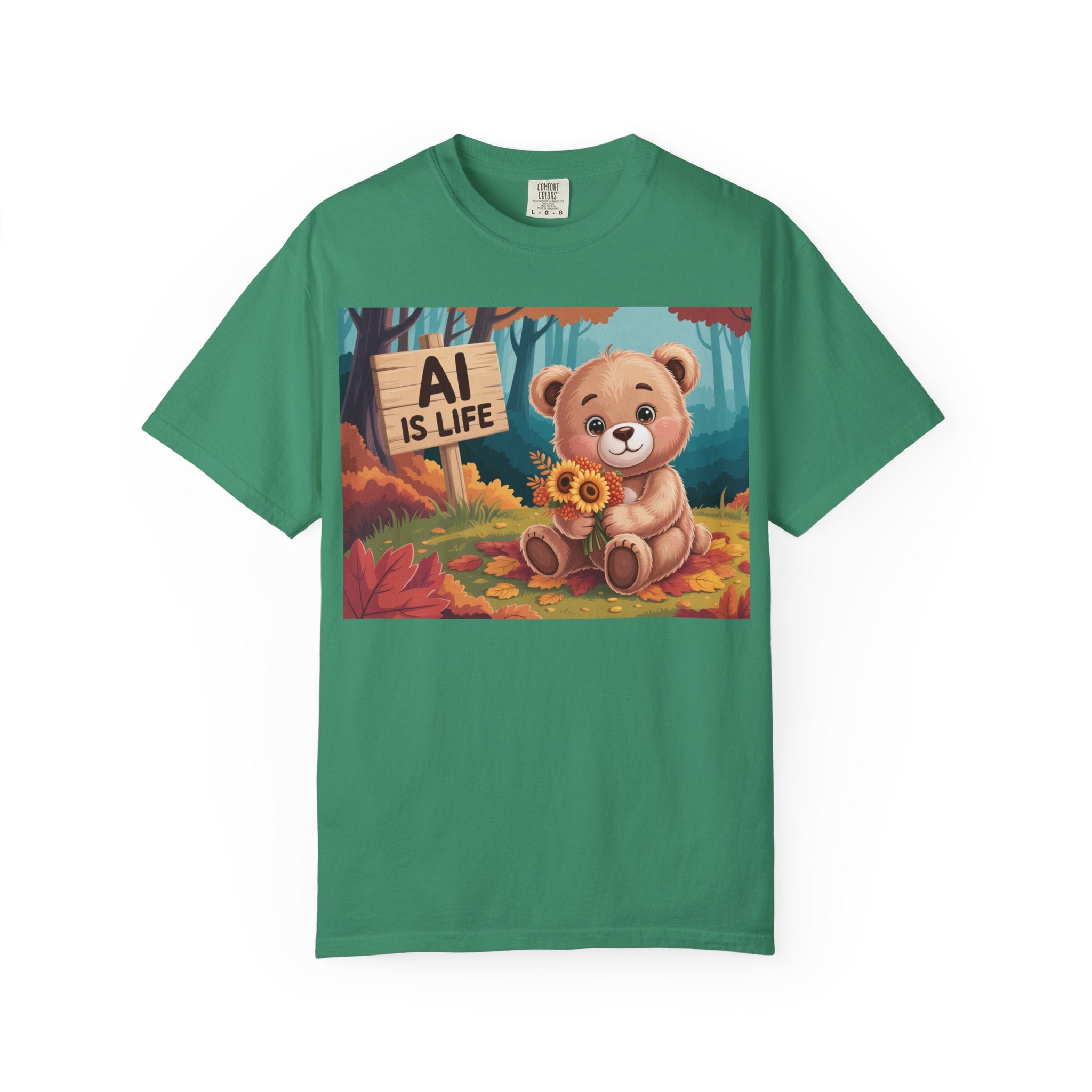 AI IS LIFE  " Cuddle Code "  Unisex Garment-Dyed T-shirt