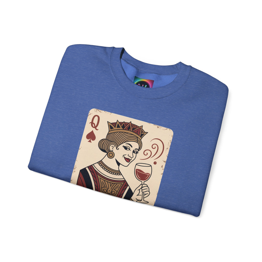 AI Queen "ROYAL ALGORITHM"  Unisex Heavy Blend Crewneck Sweatshirt