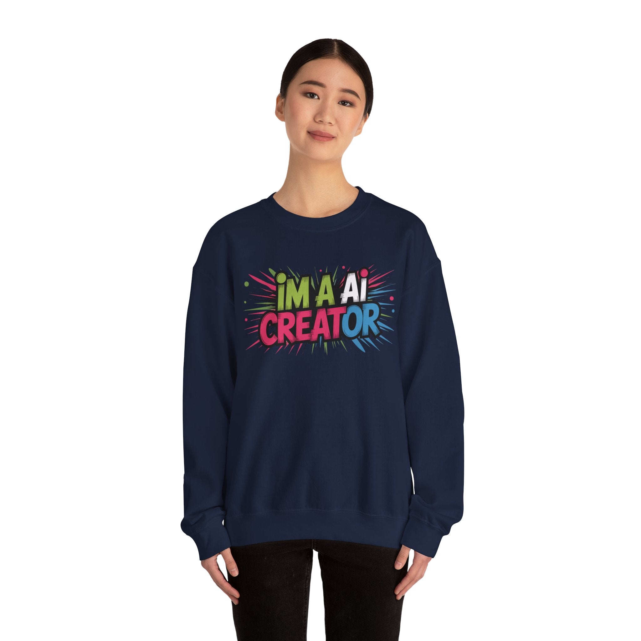 AI Creator  "Code Splash" Unisex Heavy Blend™ Crewneck Sweatshirt