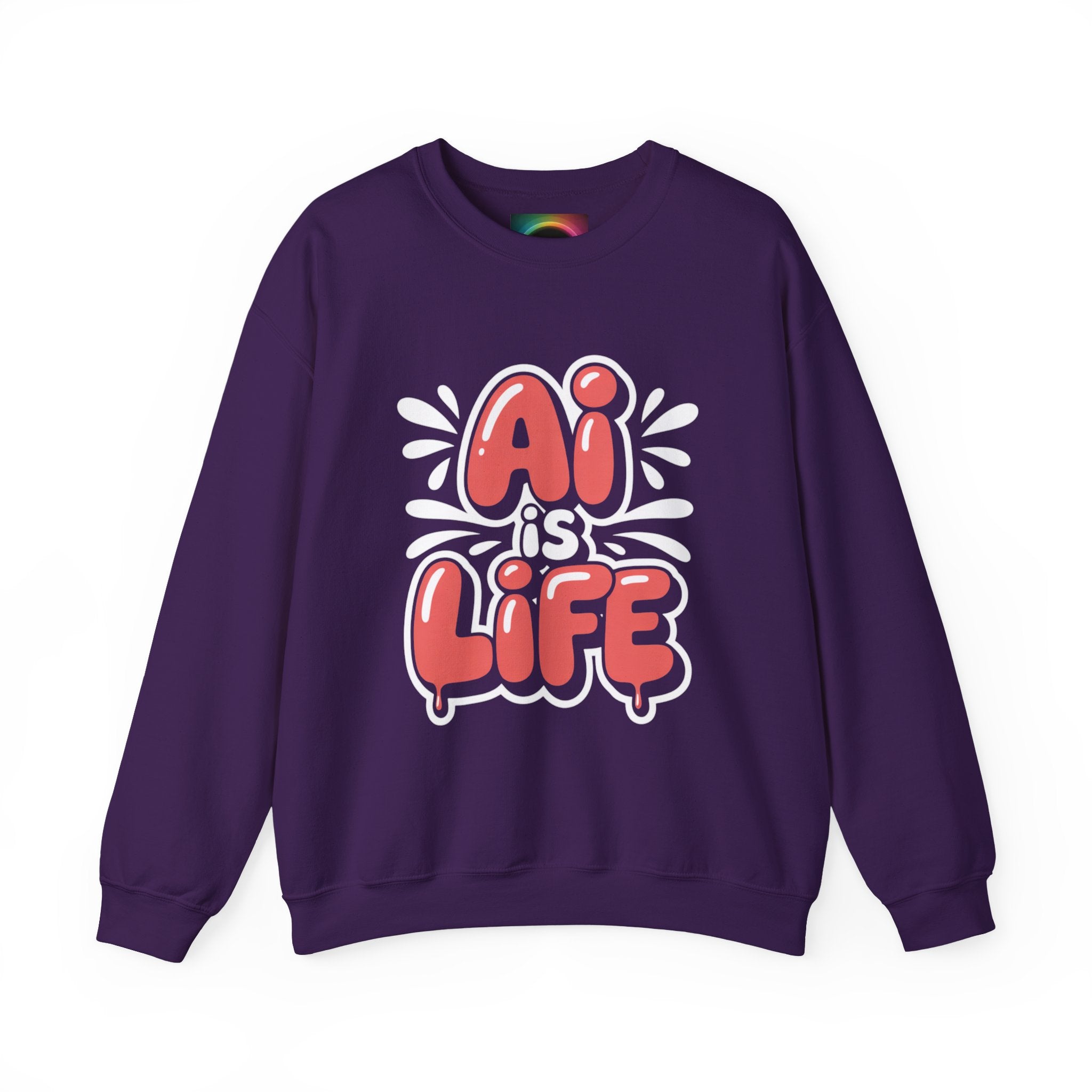 AI IS LIFE  " Neural Pop "  Unisex Heavy Blend™ Crewneck Sweatshirt