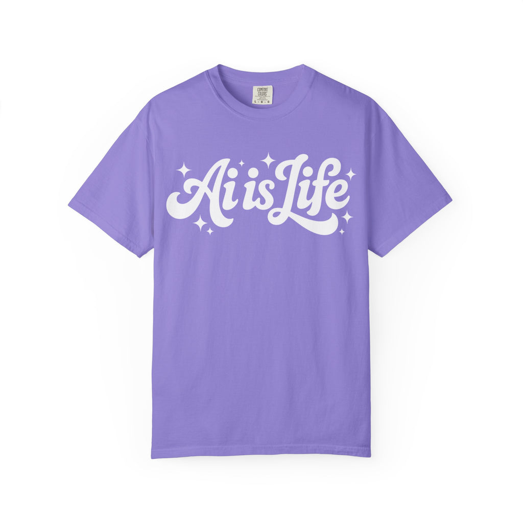 Ai is Life  "TechFlow Energy" Unisex Garment-Dyed T-shirt