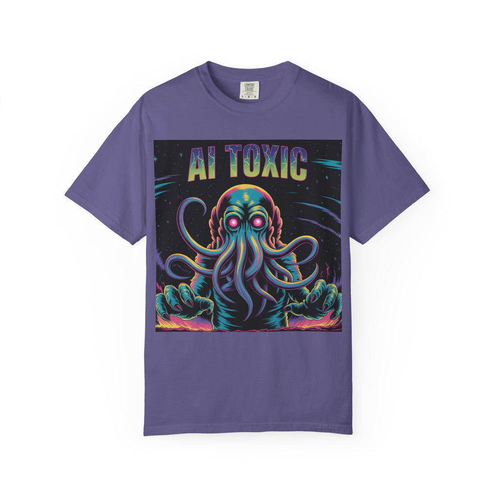 AI TOXIC  "Data Overlord" Unisex Garment-Dyed T-shirt