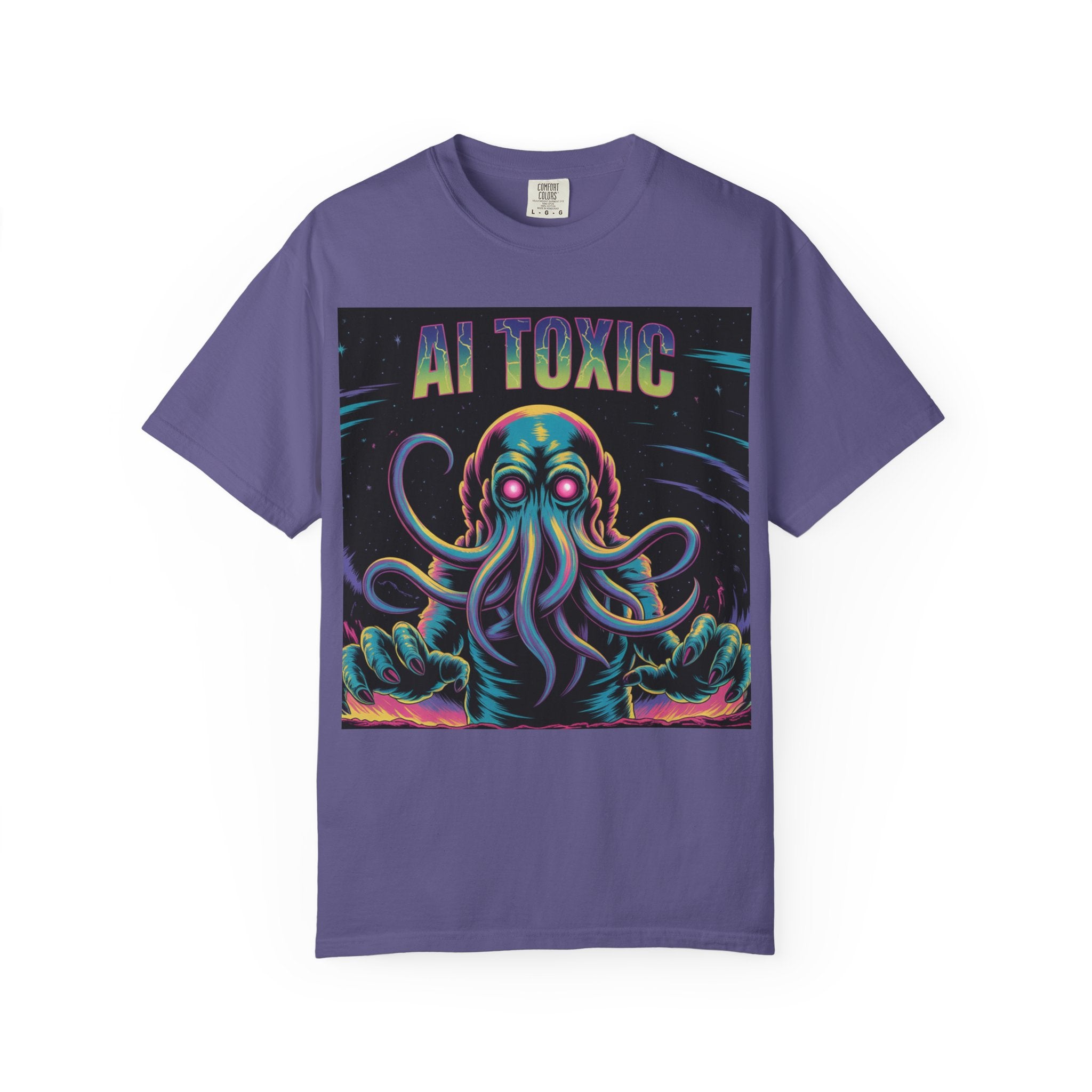 AI TOXIC  "Data Overlord" Unisex Garment-Dyed T-shirt