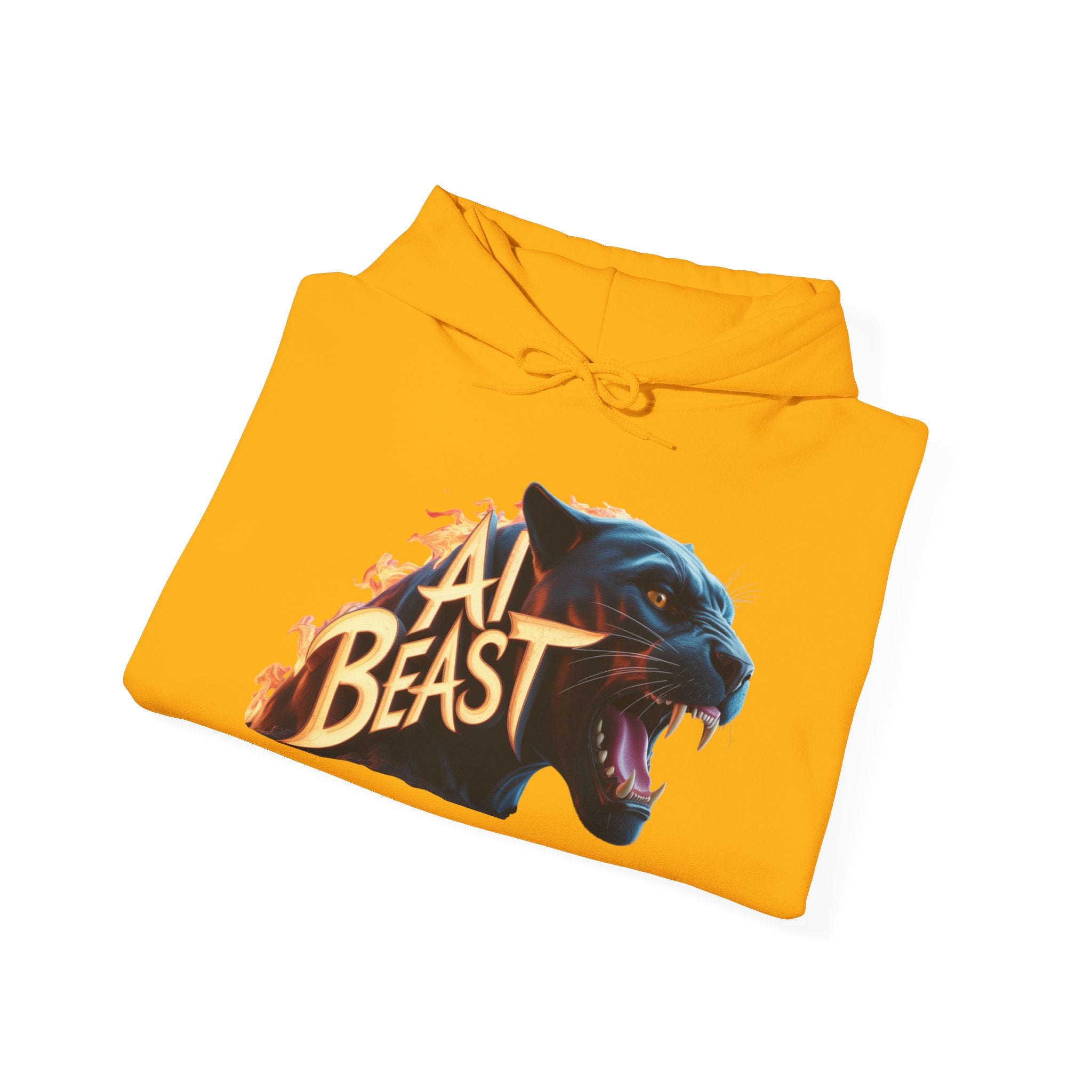 AI BEAST  "Wildfire Algorithm" Unisex Heavy Blend™ Hooded Sweatshirt