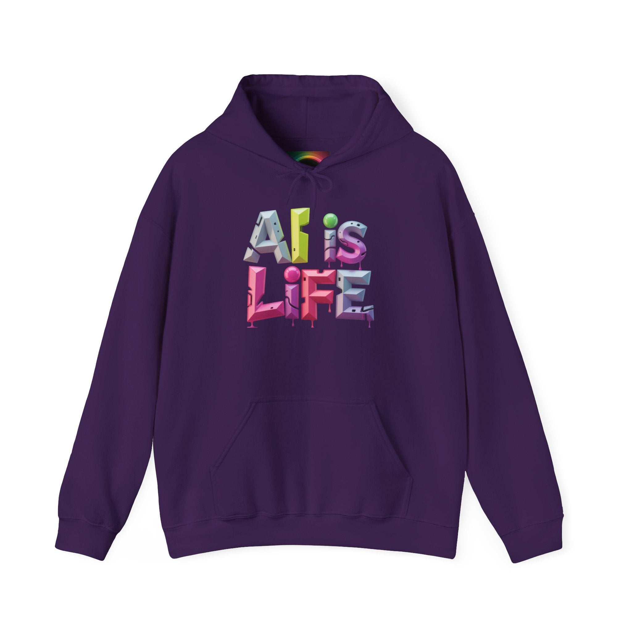 Ali is Life "GRAFFITI DIMENSION" Colorful Text Pullover Hoodie