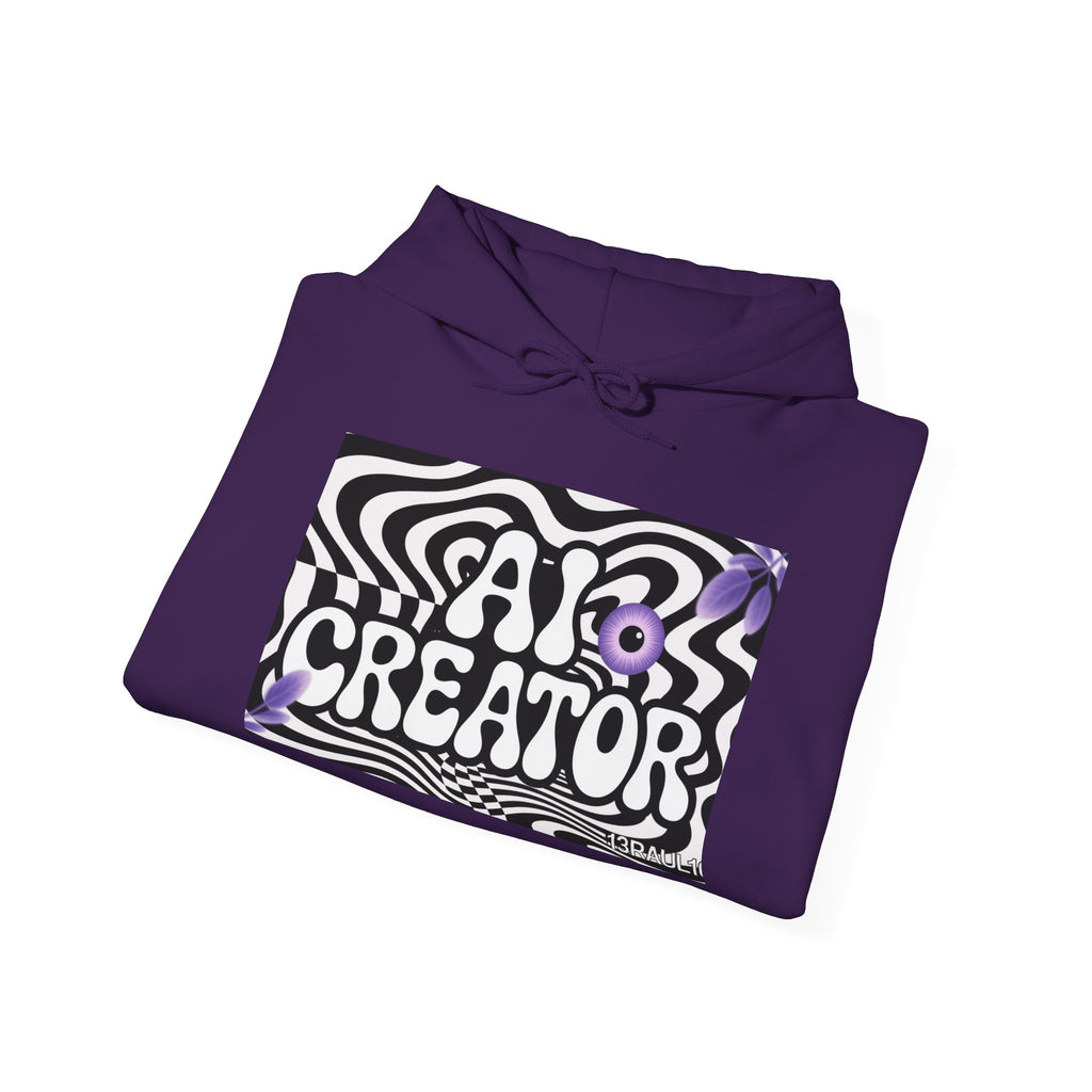 AI Creator  "Optic Loop" Unisex Heavy Blend™ Hooded Sweatshirt