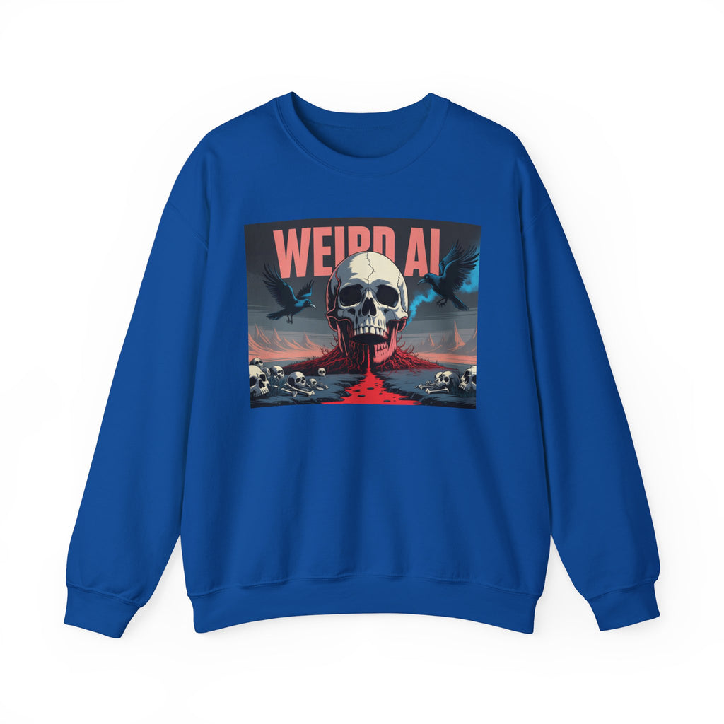 Weird AI  "Skeleton Volcano Edition” Unisex Heavy Blend™ Crewneck Sweatshirt