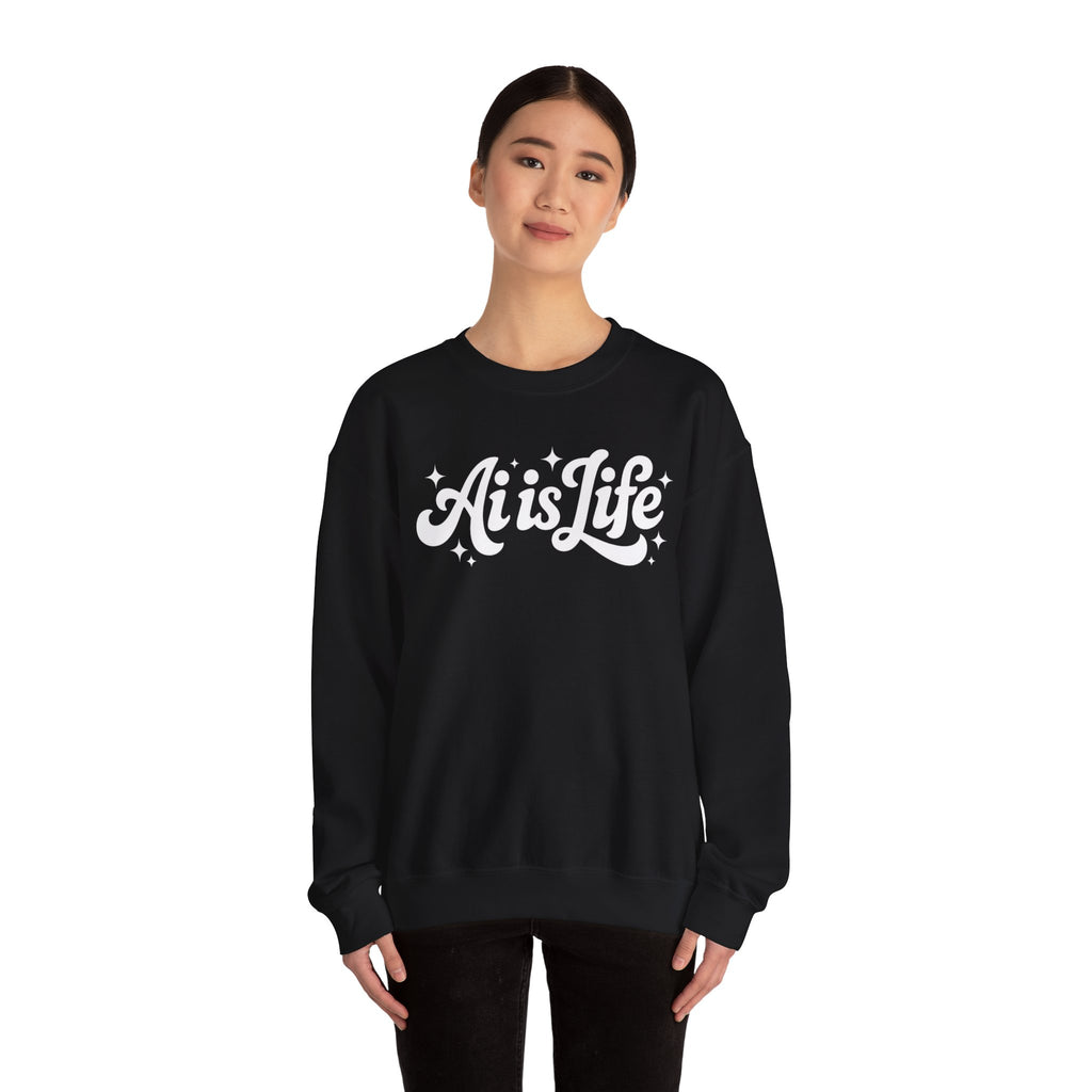 Ai is Life  "TechFlow Energy" Unisex Heavy Blend™ Crewneck Sweatshirt
