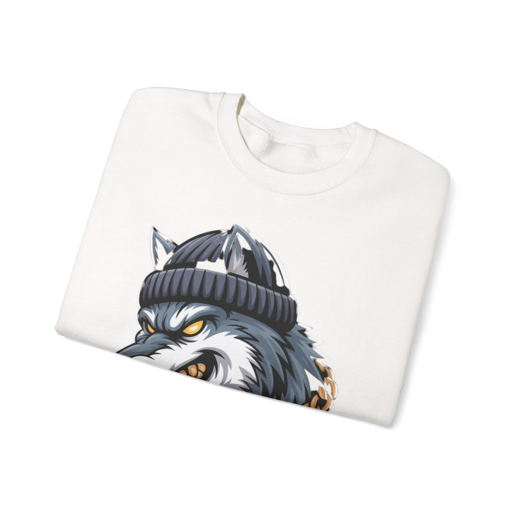 AI BEAST  "Wolf Byte Syndicate" Unisex Heavy Blend™ Crewneck Sweatshirt