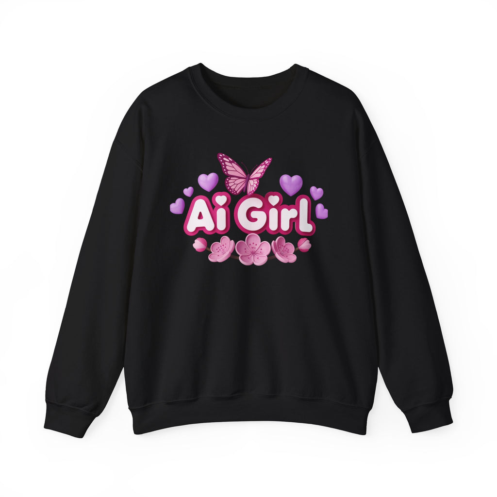 Ai Girl  "Cyber Cutie" Unisex Heavy Blend™ Crewneck Sweatshirt
