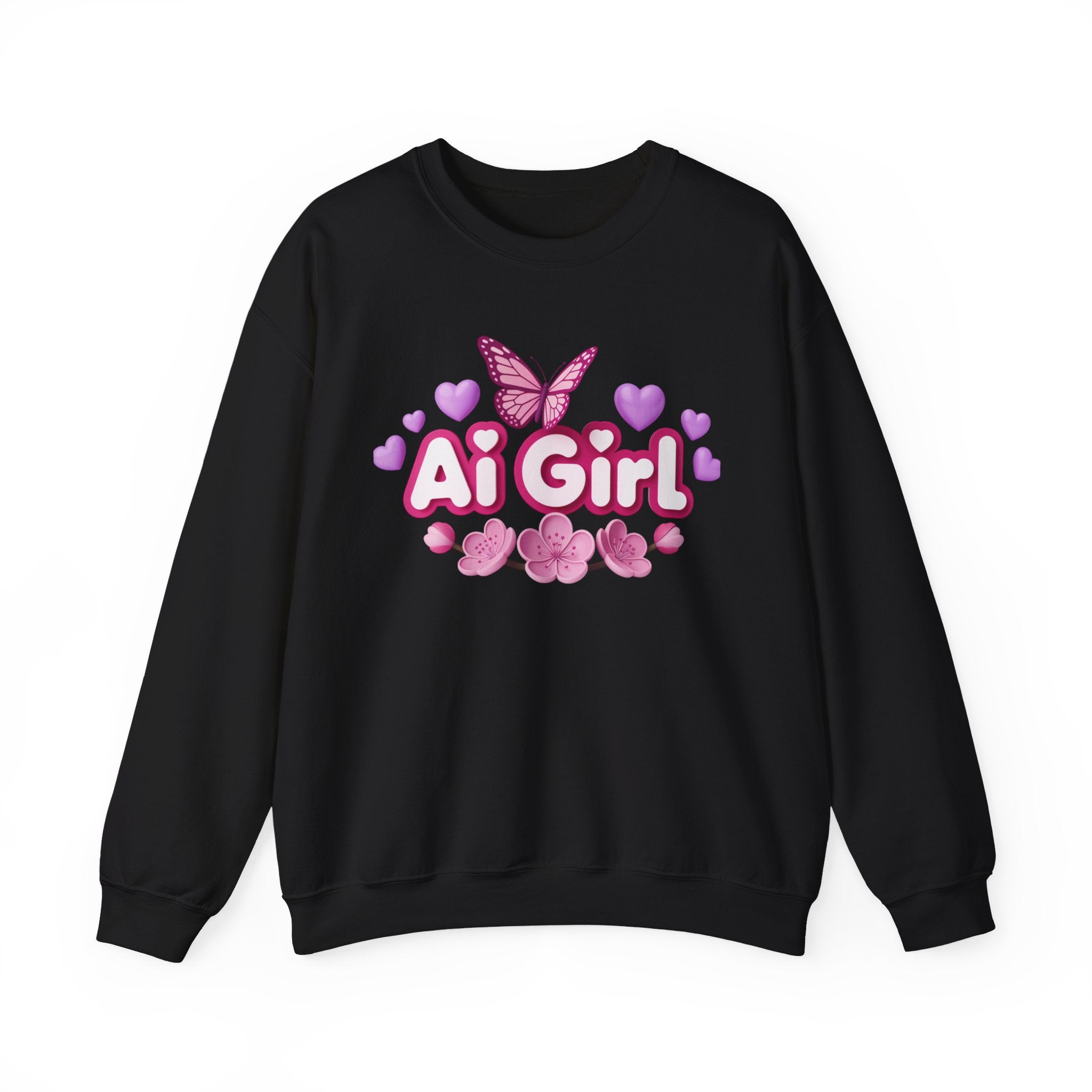 Ai Girl  "Cyber Cutie" Unisex Heavy Blend™ Crewneck Sweatshirt