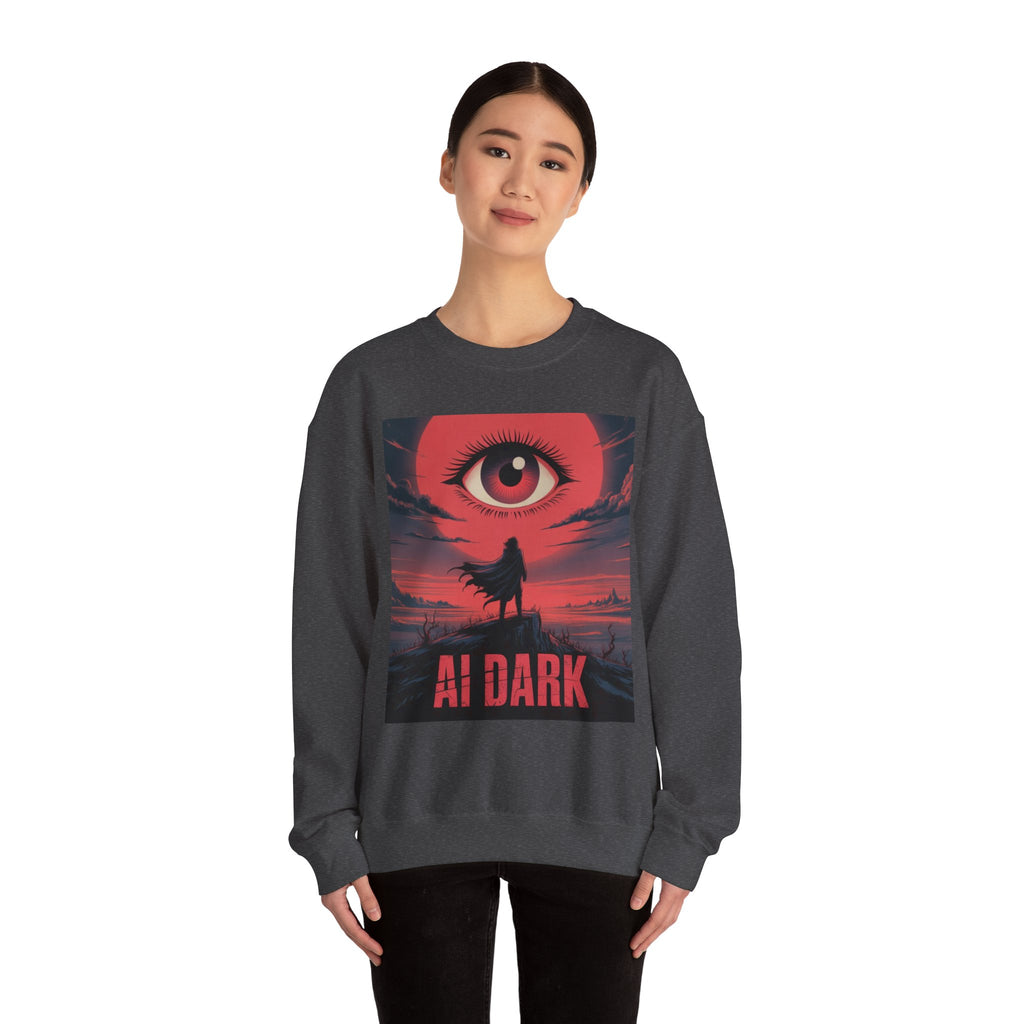 AI DARK “Shadow Protocol” Unisex Heavy Blend™ Crewneck Sweatshirt