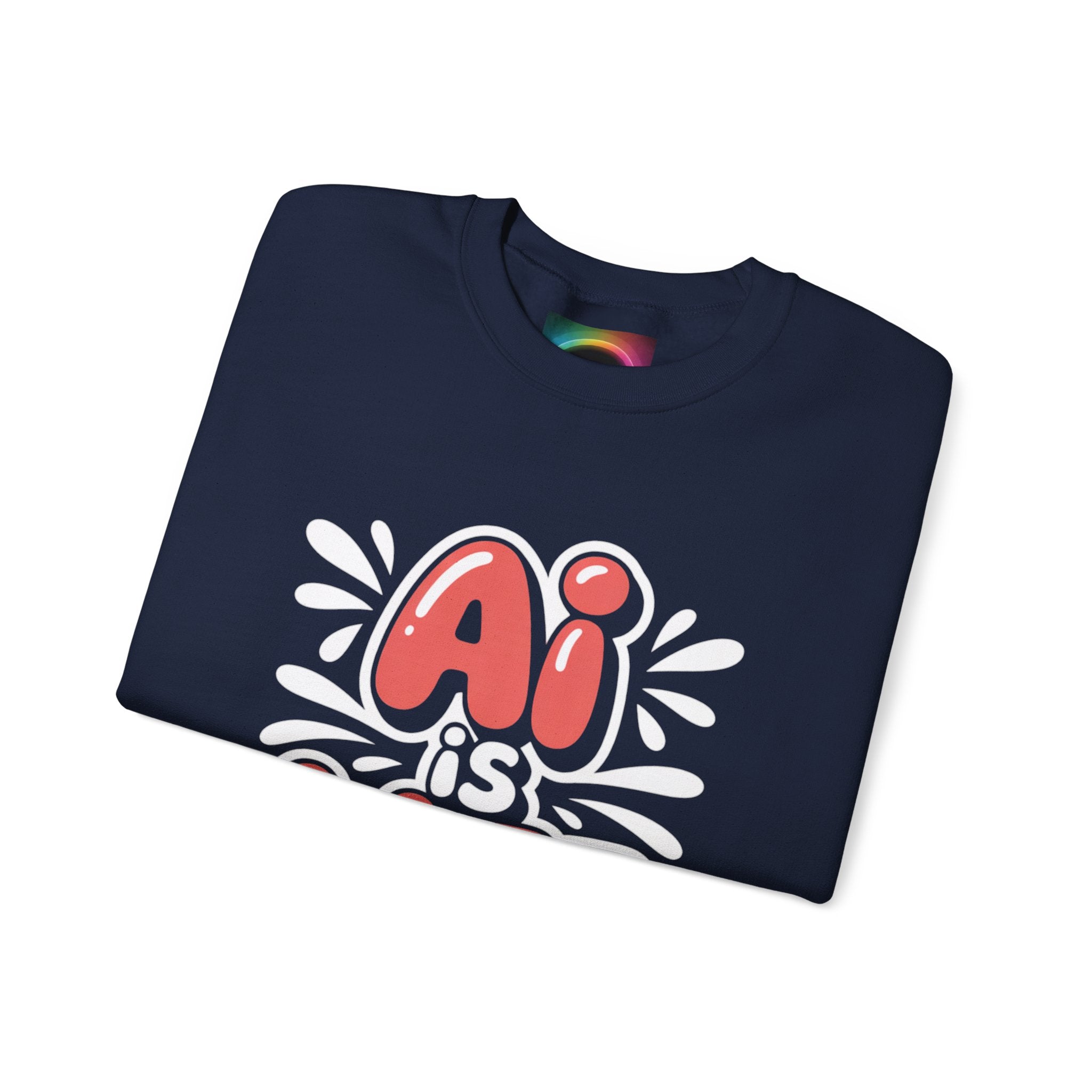AI IS LIFE  " Neural Pop "  Unisex Heavy Blend™ Crewneck Sweatshirt