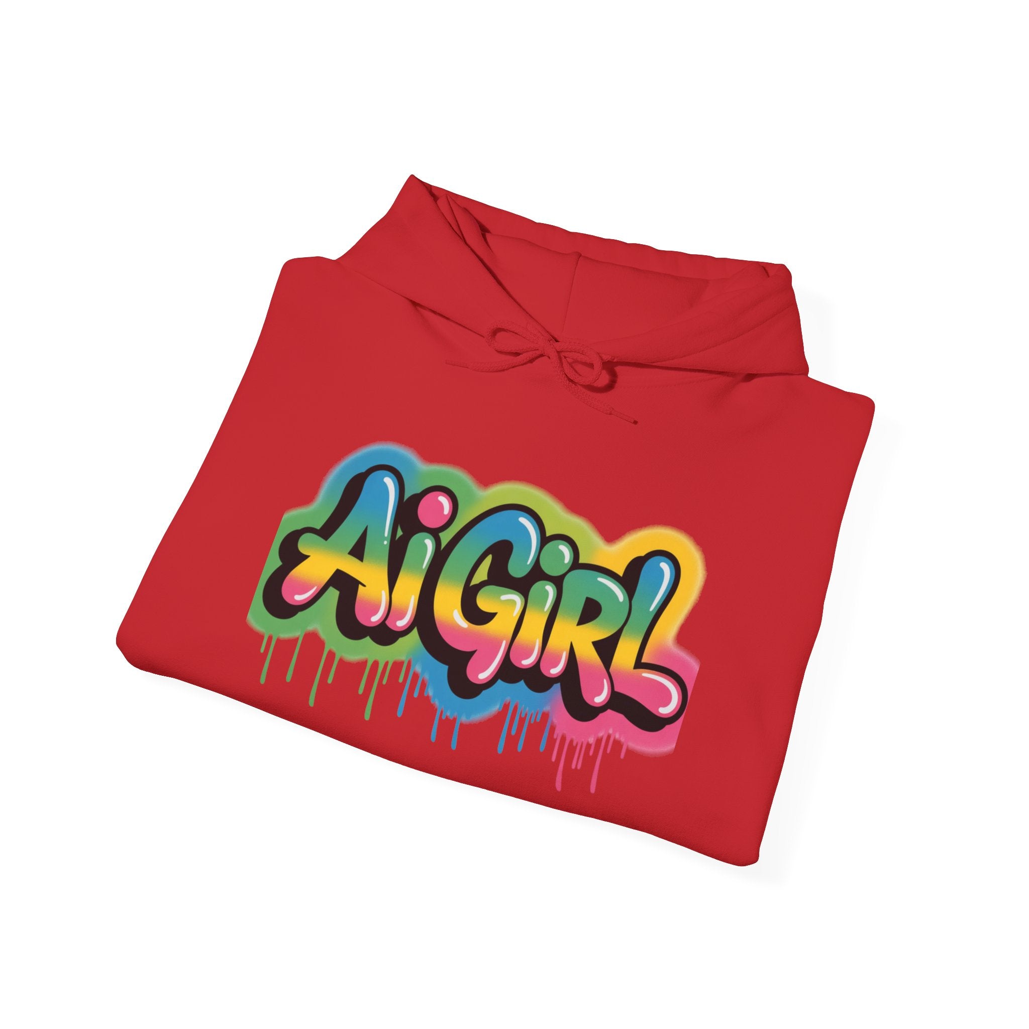 Ai Girl  "Graffiti Glow"  Unisex Heavy Blend™ Hooded Sweatshirt