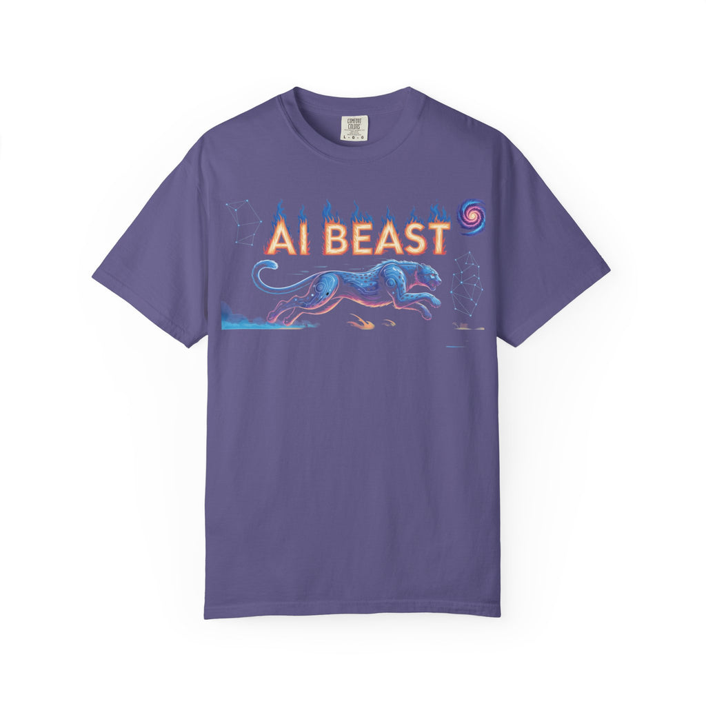 AI BEAST “Digital Predator” Unisex Garment-Dyed T-shirt