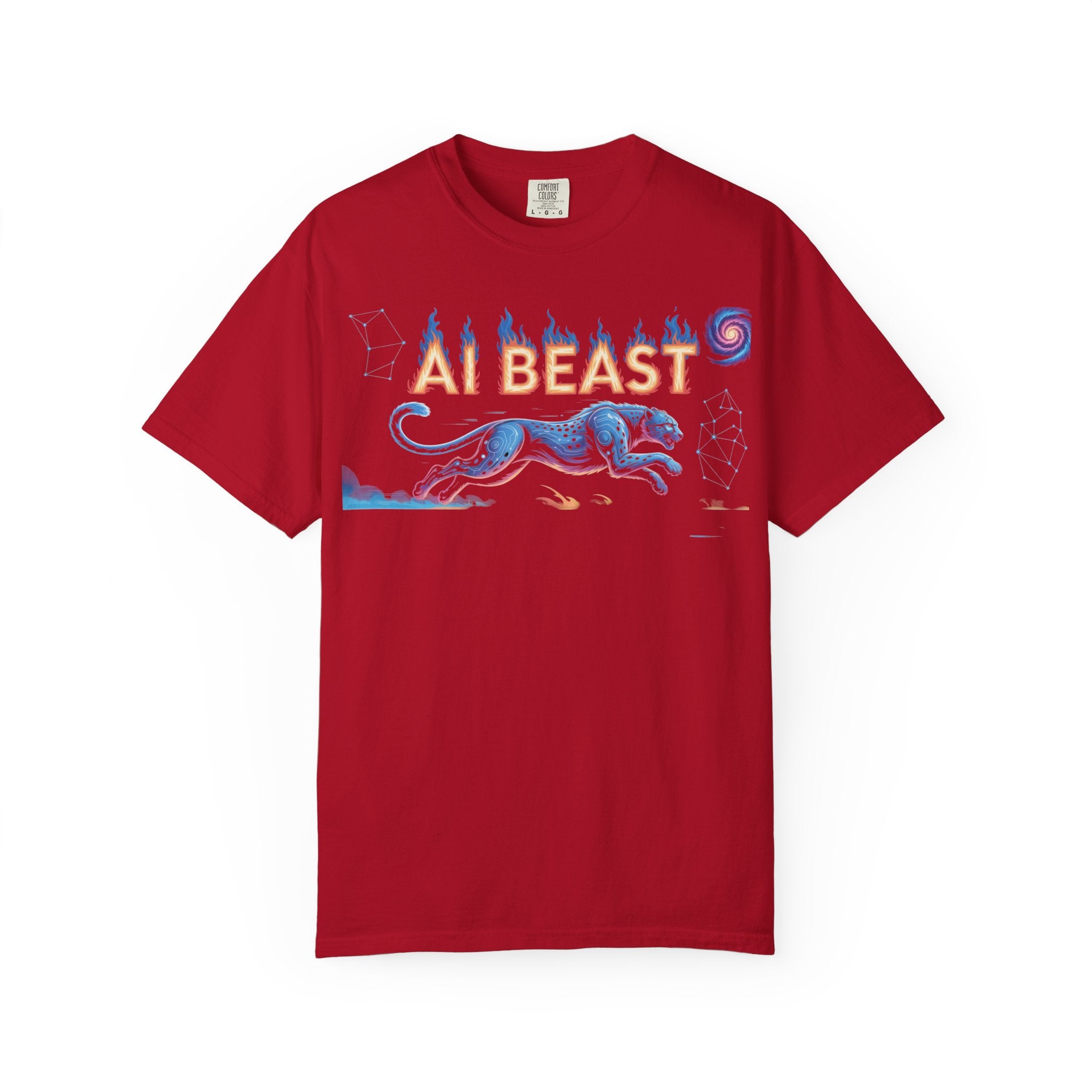 AI BEAST “Digital Predator” Unisex Garment-Dyed T-shirt