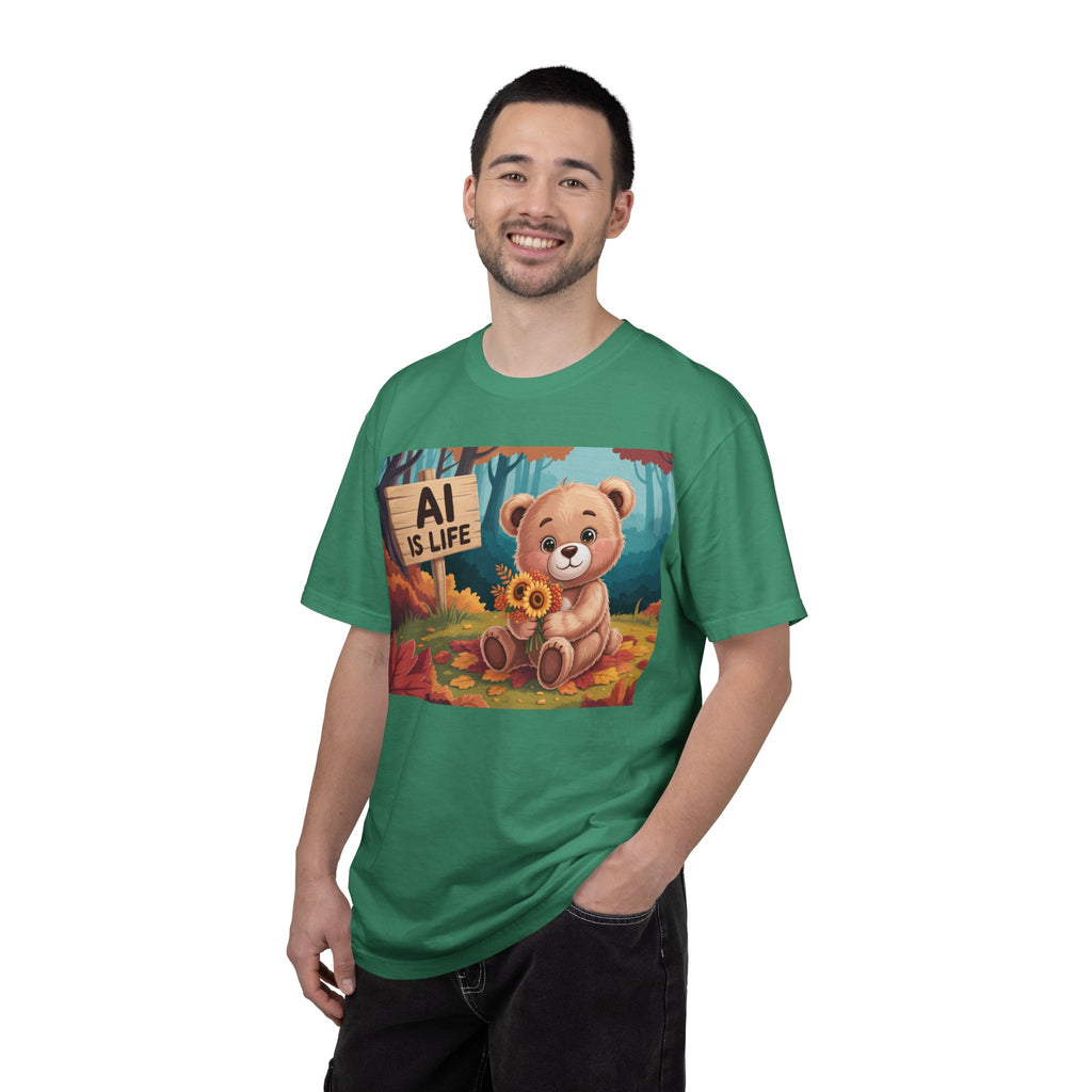 AI IS LIFE  " Cuddle Code "  Unisex Garment-Dyed T-shirt
