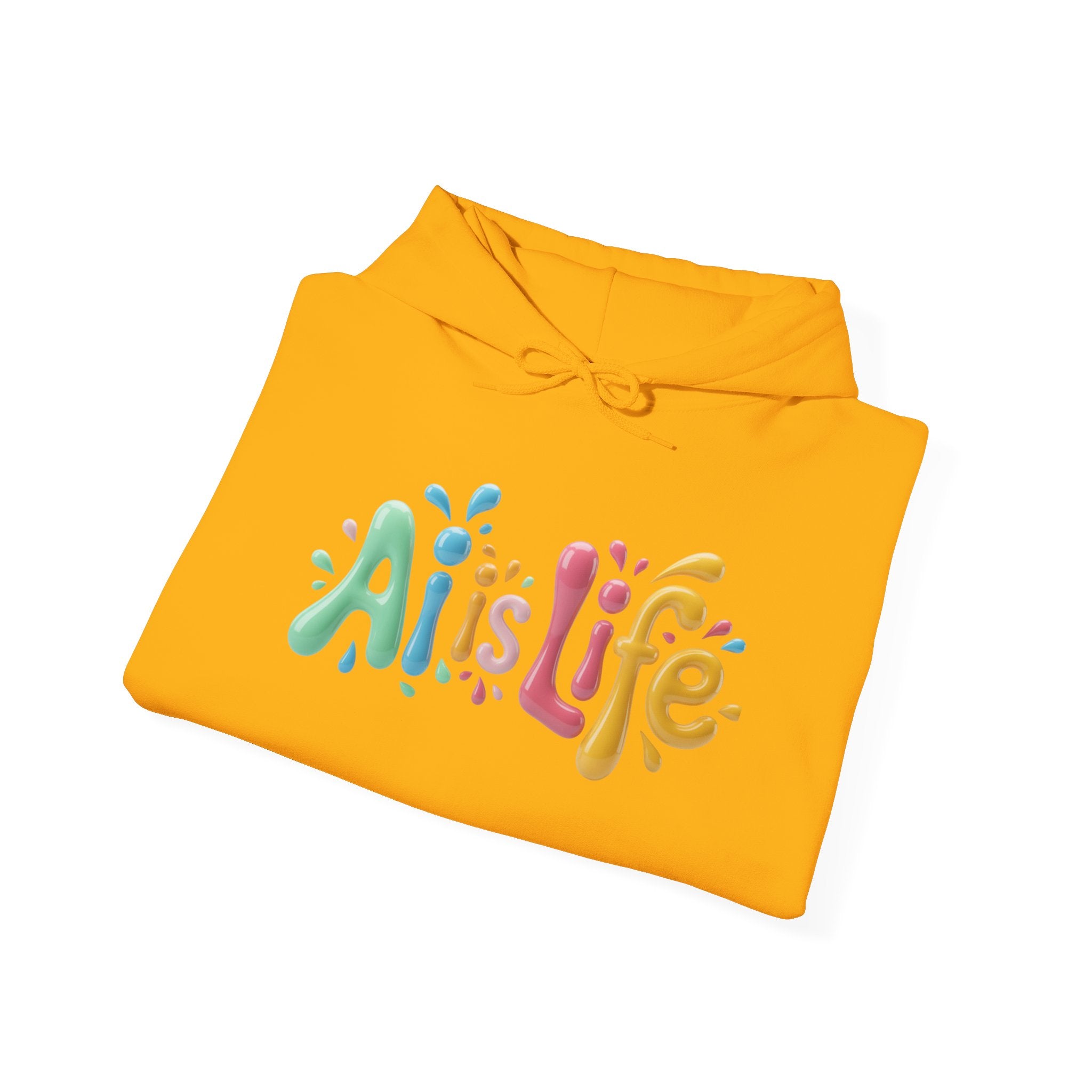 AI IS LIFE “Colorful Circuit Pop” Unisex Heavy Blend™ Hooded Sweatshirt