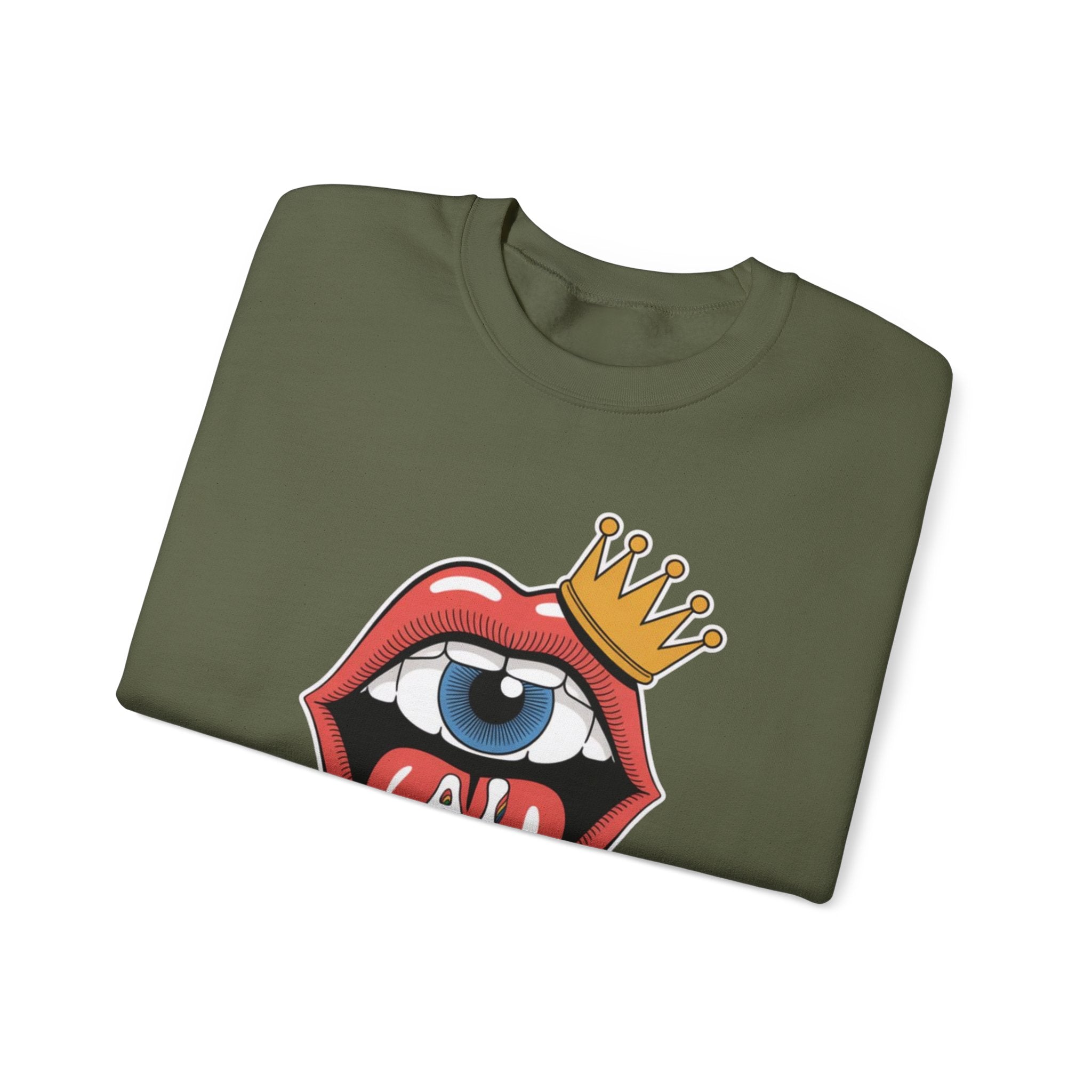Ai Weird  "Royal Oddbyte" Unisex Heavy Blend™ Crewneck Sweatshirt
