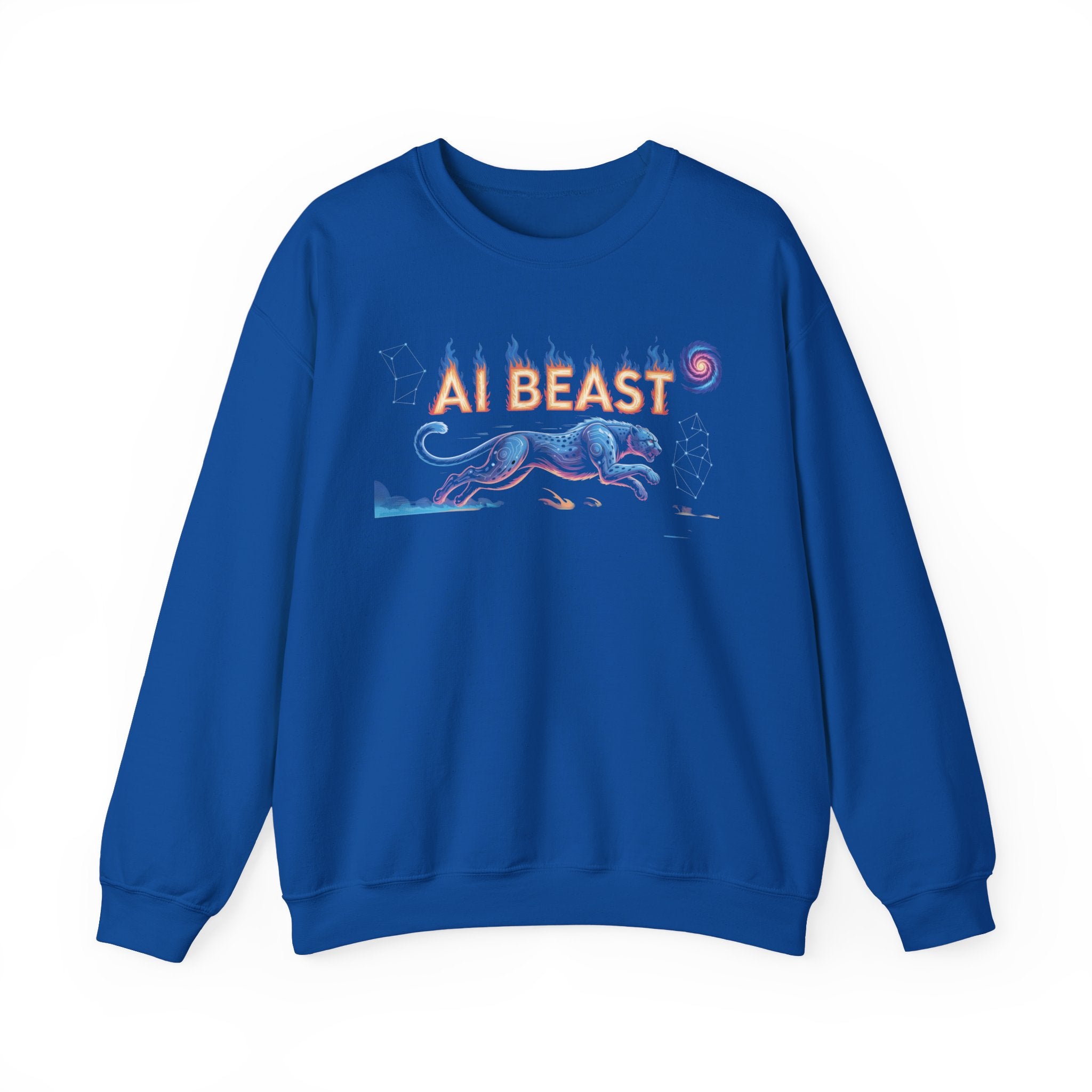 AI BEAST “Digital Predator” Unisex Heavy Blend™ Crewneck Sweatshirt