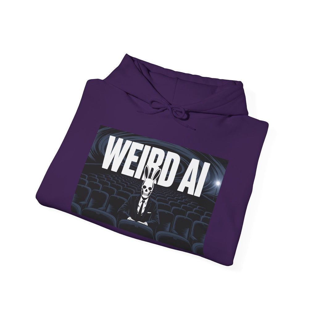 WEIRD AI  " Backrooms Theater "  Unisex Heavy Blend™ Hooded Sweatshirt