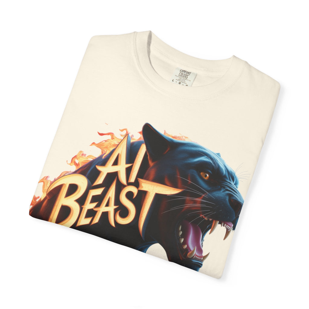 AI BEAST  "Wildfire Algorithm"  Unisex Garment-Dyed T-shirt