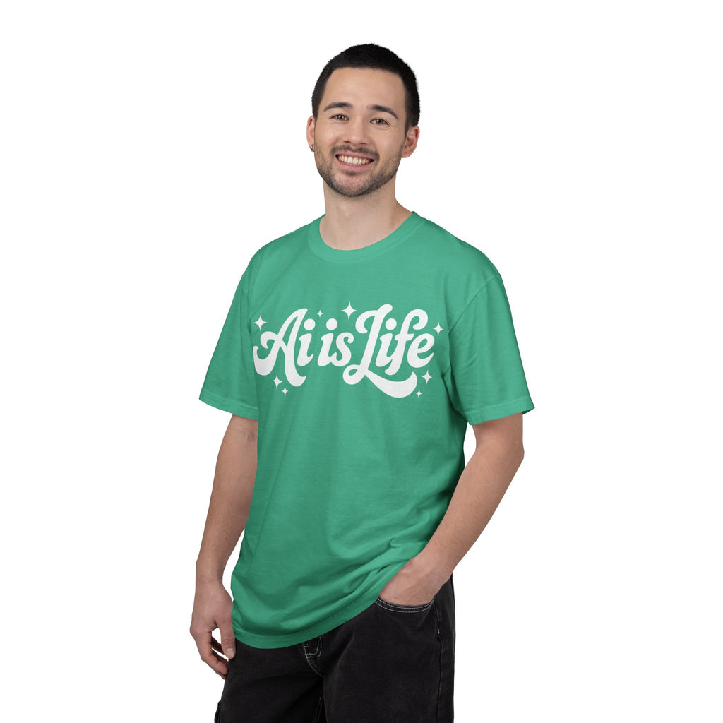 Ai is Life  "TechFlow Energy" Unisex Garment-Dyed T-shirt