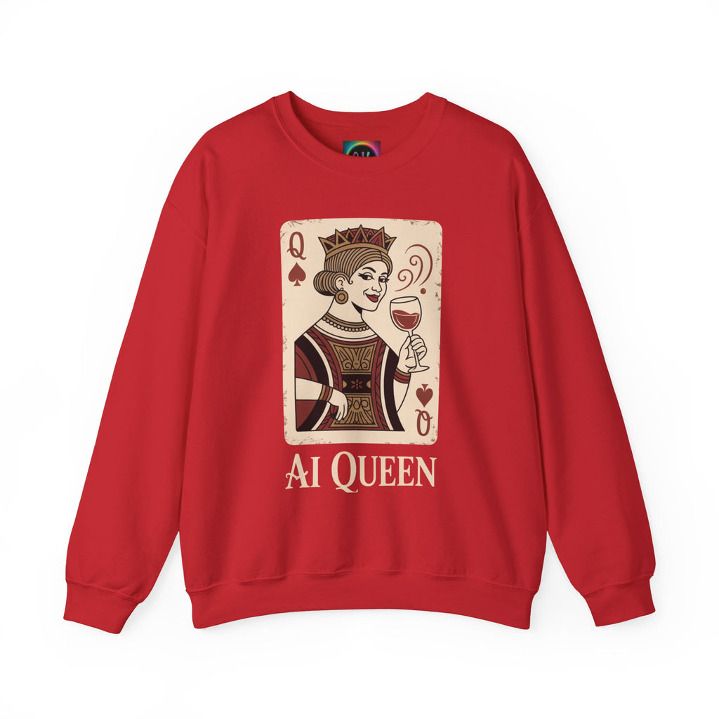AI Queen "ROYAL ALGORITHM"  Unisex Heavy Blend Crewneck Sweatshirt