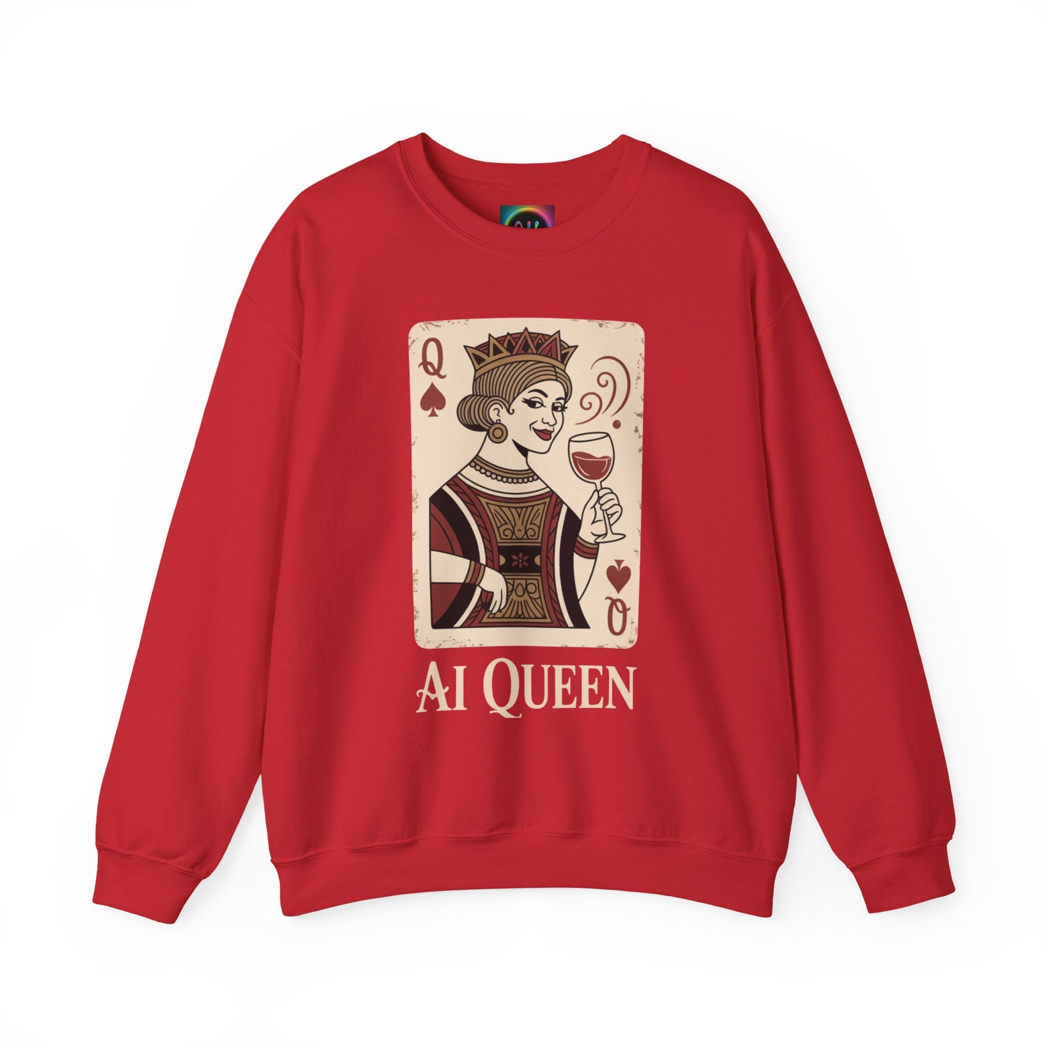 AI Queen "ROYAL ALGORITHM"  Unisex Heavy Blend Crewneck Sweatshirt