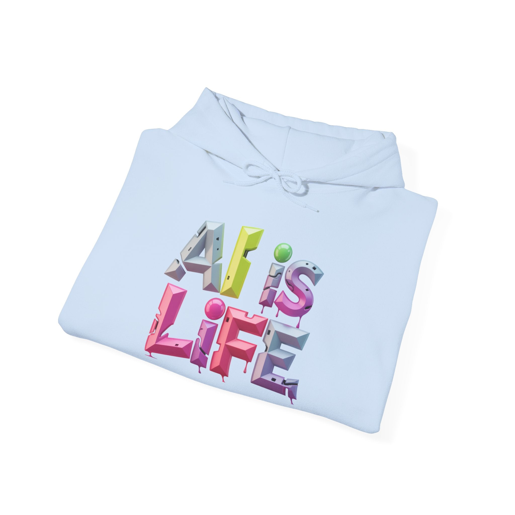 Ali is Life "GRAFFITI DIMENSION" Colorful Text Pullover Hoodie
