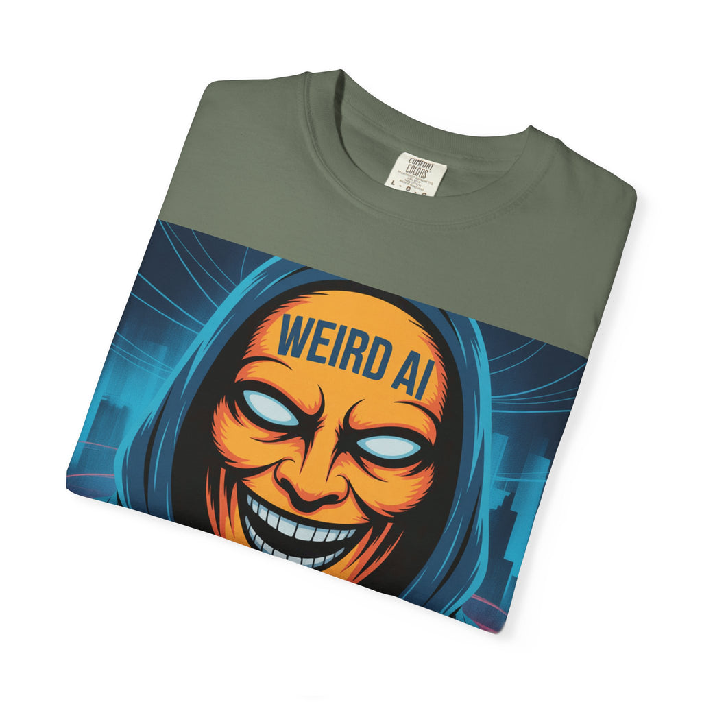Weird AI "Masked Mode" Unisex Garment-Dyed T-shirt