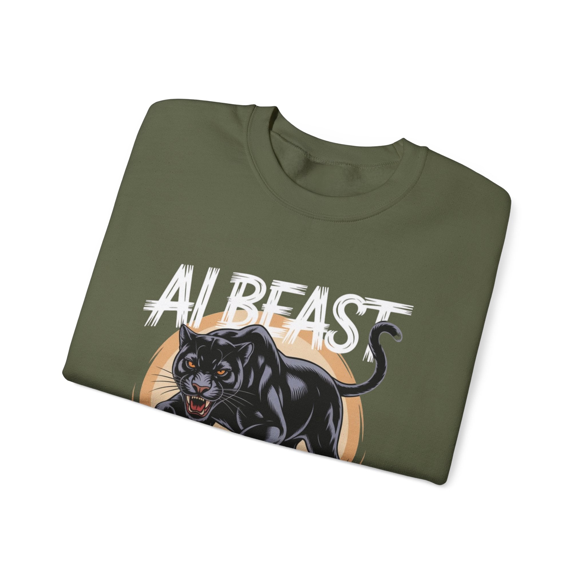 AI BEAST "Midnight Matrix" Unisex Heavy Blend™ Crewneck Sweatshirt