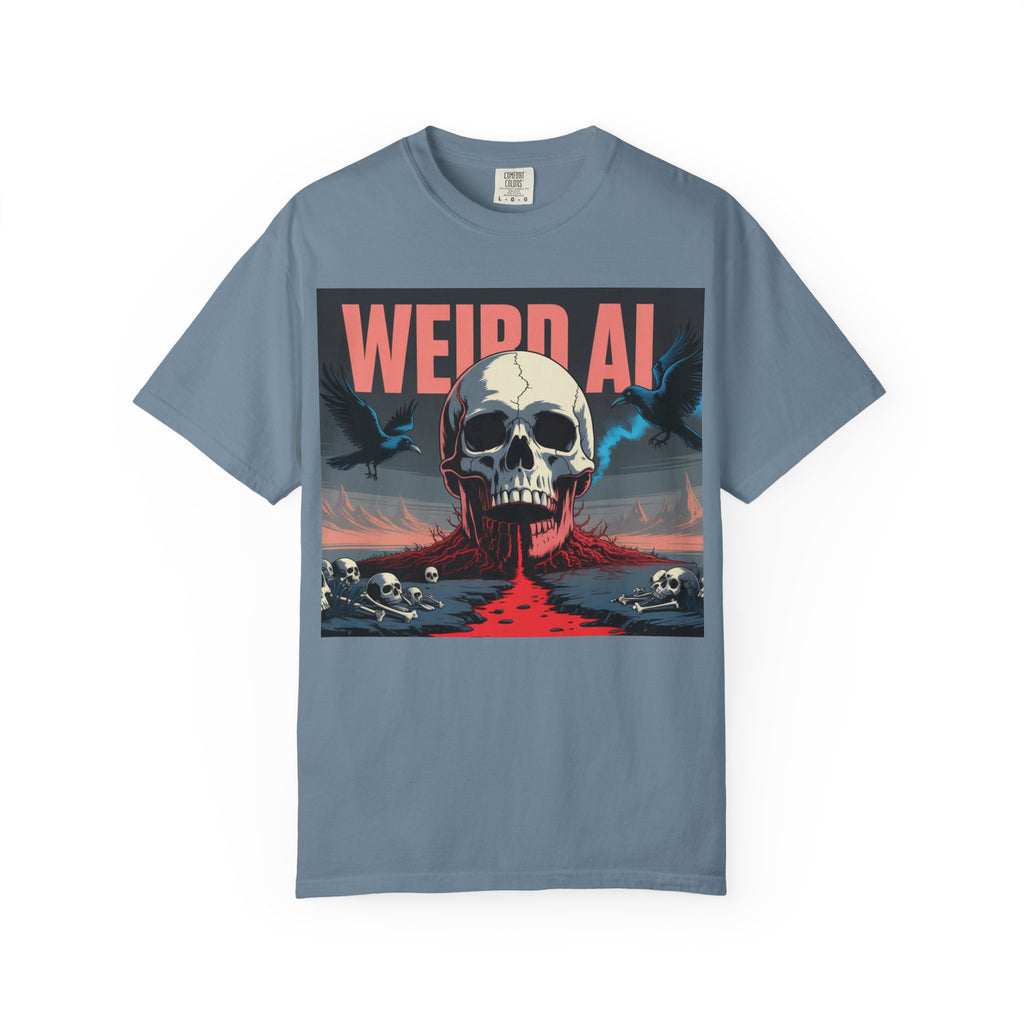 Weird AI  "Skeleton Volcano Edition”  Unisex Garment-Dyed T-shirt