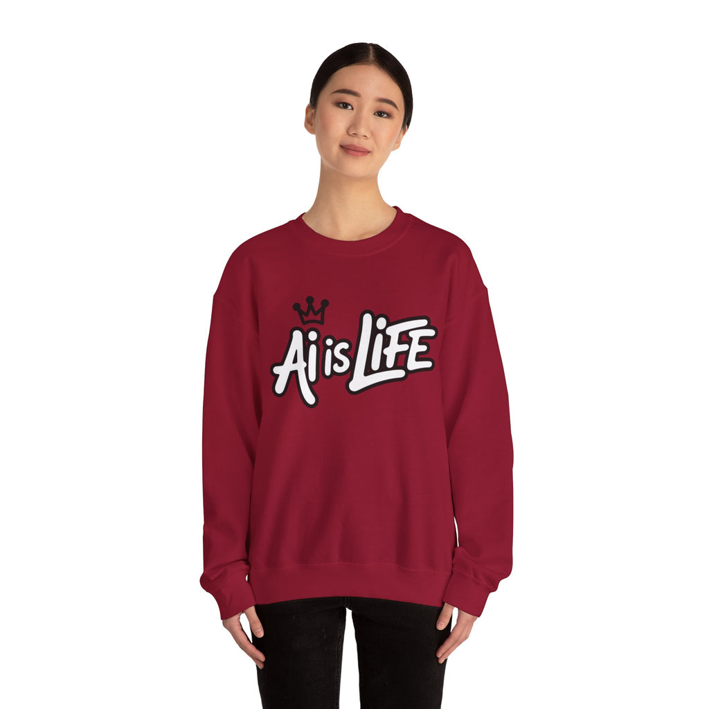 Ai is Life  "Crown Circuit" Unisex Heavy Blend™ Crewneck Sweatshirt