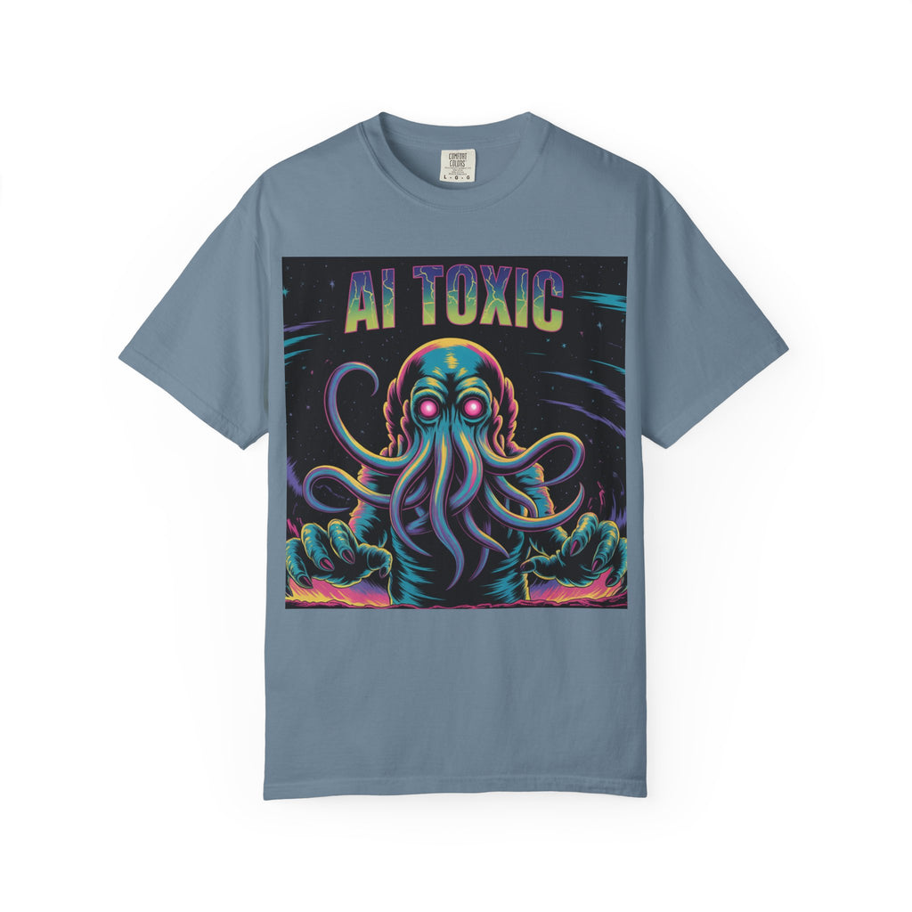 AI TOXIC  "Data Overlord" Unisex Garment-Dyed T-shirt