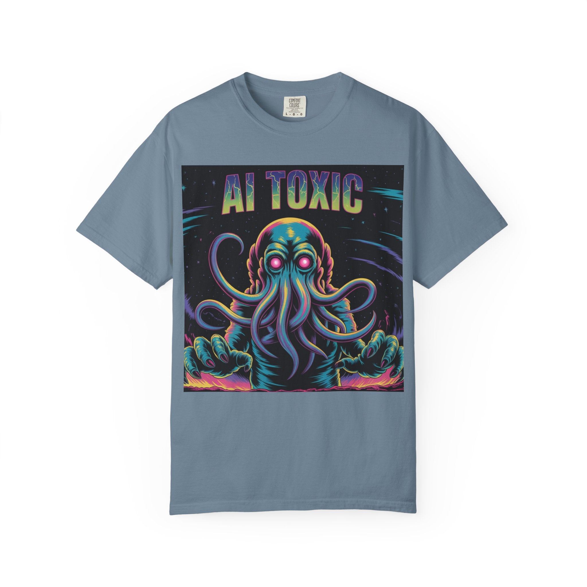AI TOXIC  "Data Overlord" Unisex Garment-Dyed T-shirt