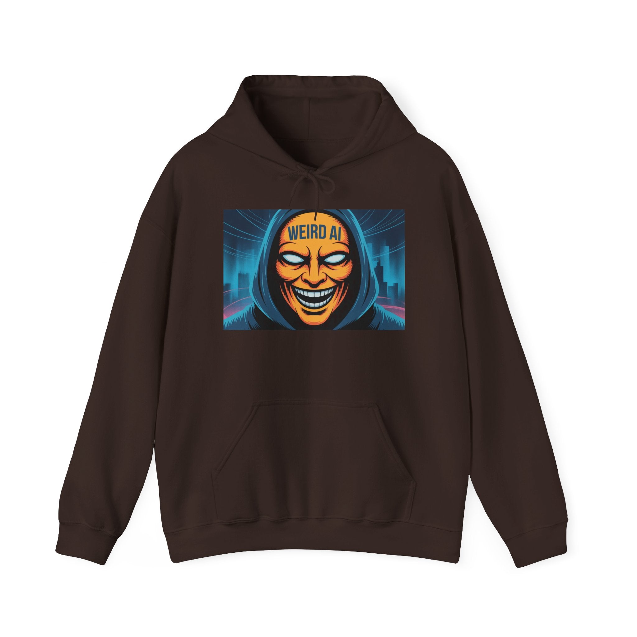 Weird AI "Masked Mode" Unisex Heavy Blend™ Hooded Sweatshirt