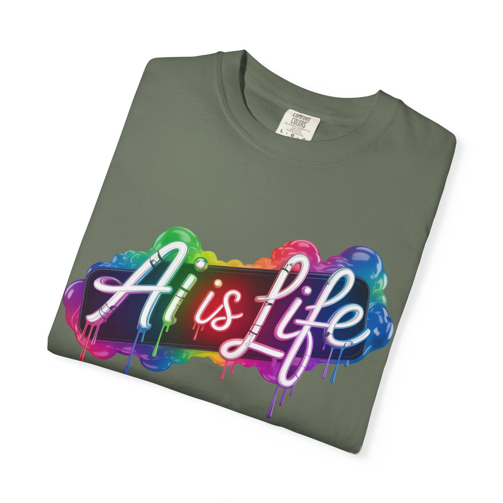 AI is LIFE  “PipeDream Intelligence”  Heavy Blend™ Crewneck T-Shirt