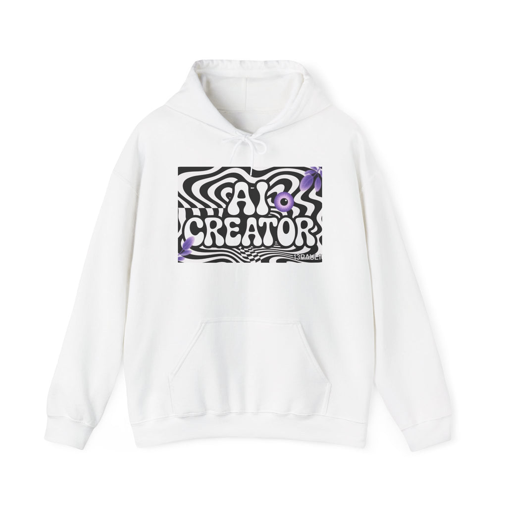 AI Creator  "Optic Loop" Unisex Heavy Blend™ Hooded Sweatshirt