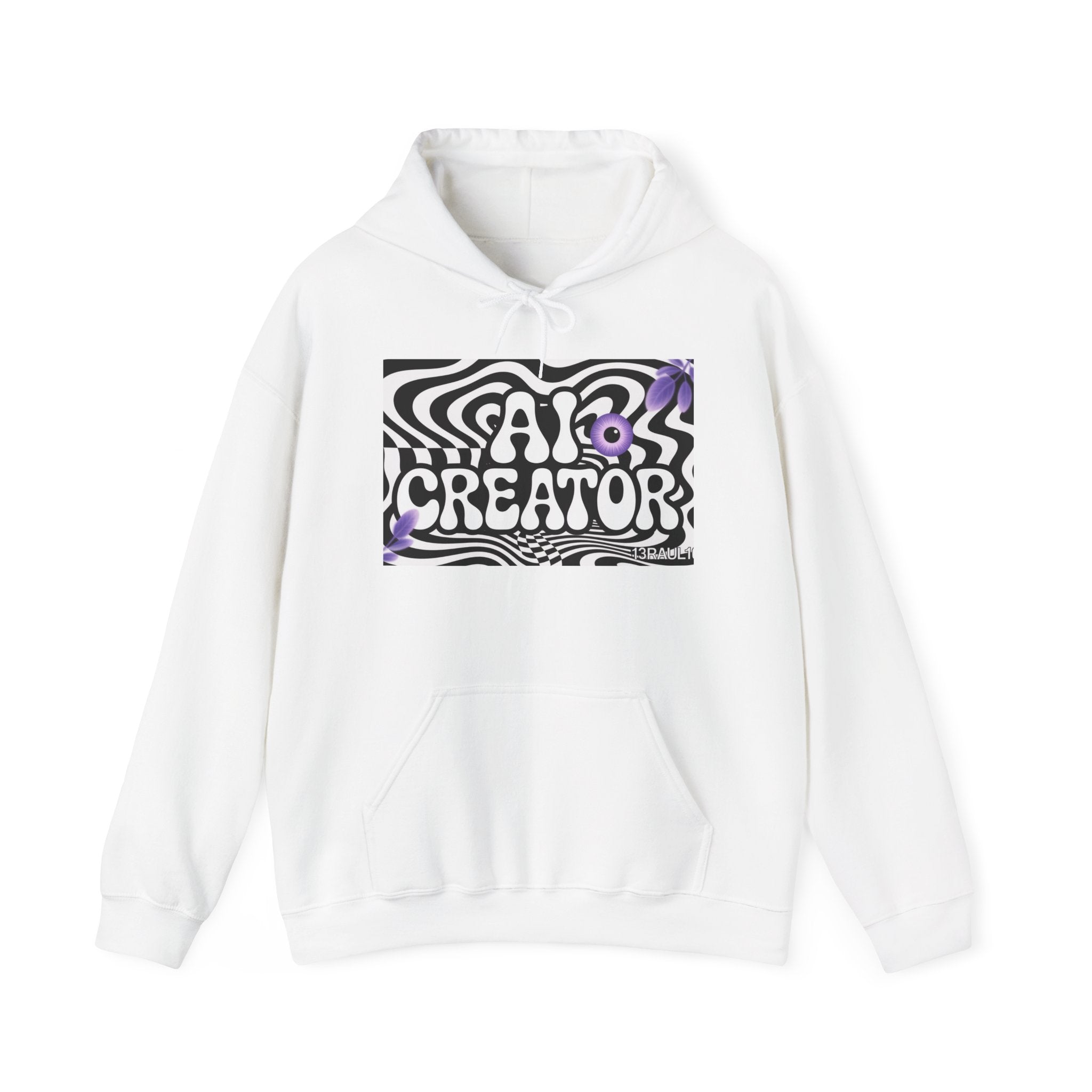 AI Creator  "Optic Loop" Unisex Heavy Blend™ Hooded Sweatshirt