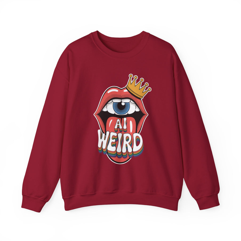 Ai Weird  "Royal Oddbyte" Unisex Heavy Blend™ Crewneck Sweatshirt