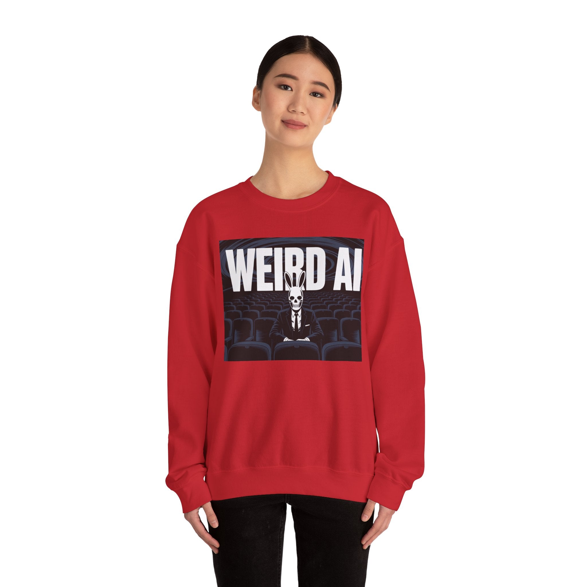 WEIRD AI " Backrooms Theater "  Unisex Heavy Blend™ Crewneck Sweatshirt