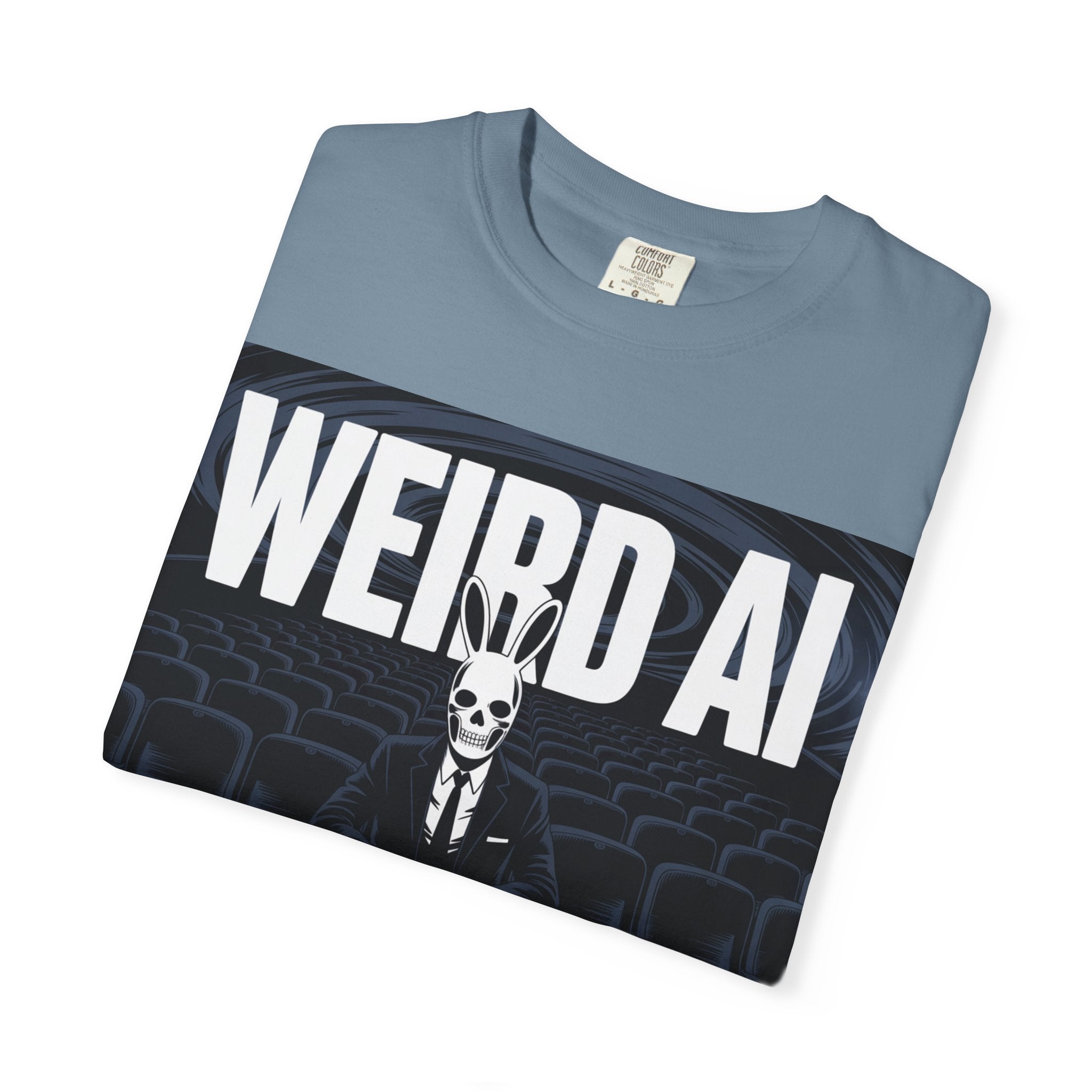 WEIRD AI  " Backrooms Theater " Unisex Garment-Dyed T-shirt